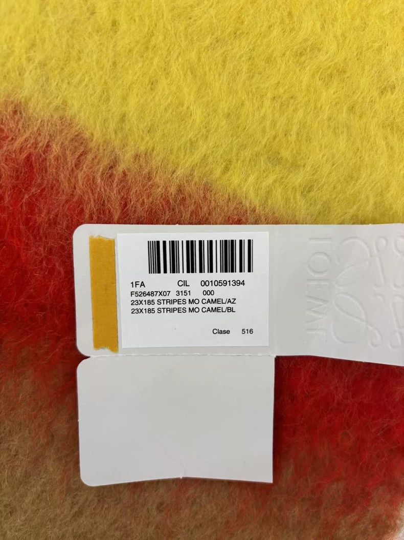 Loewe LOEWE size198*23cm Ma Ha Mao rainbow scarf Size ONE SIZE - 3 Thumbnail
