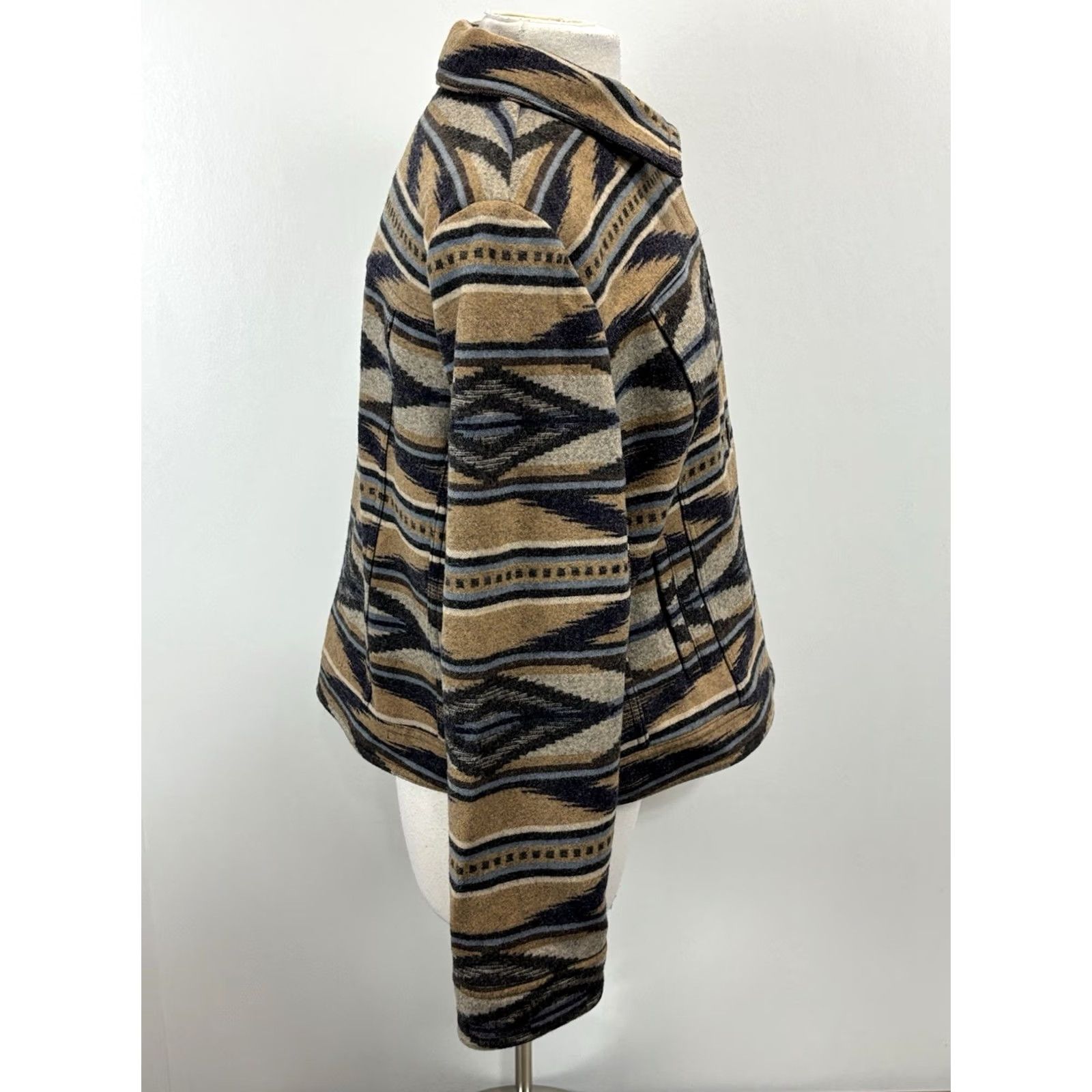 Pendleton Pendleton Coat Womens XL Willa Wool Blue Multi Southwest Aztec Harding Overcoat Pockets Classic Designer Nature Southwestern USA Western Pretend Size XL / US 12-14 / IT 48-50 - 4 Thumbnail