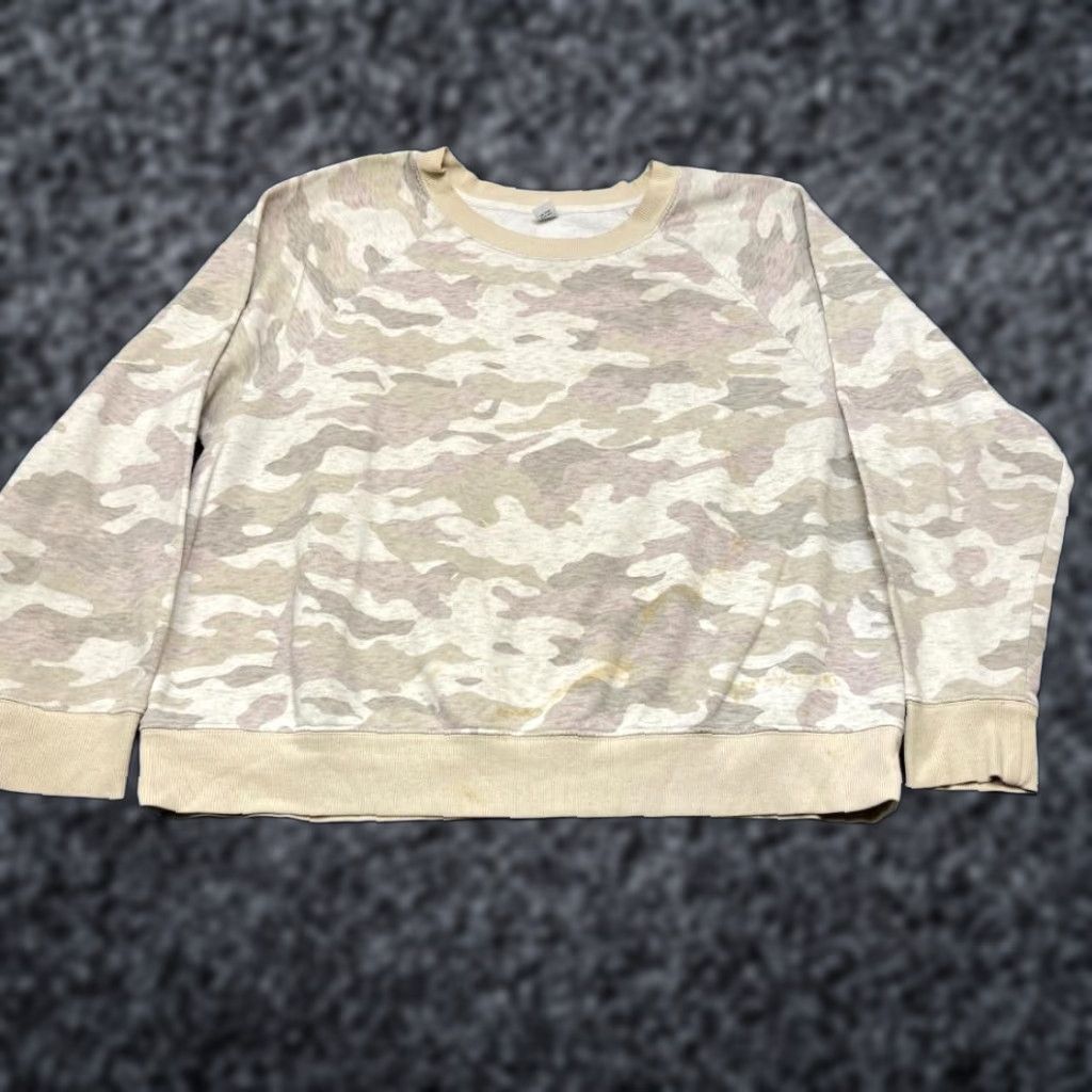Old Navy Old Navy Sweatshirt Mens XL Beige Camouflage Raglan Sleeve Outdoor Size US XL / EU 56 / 4 - 1 Thumbnail