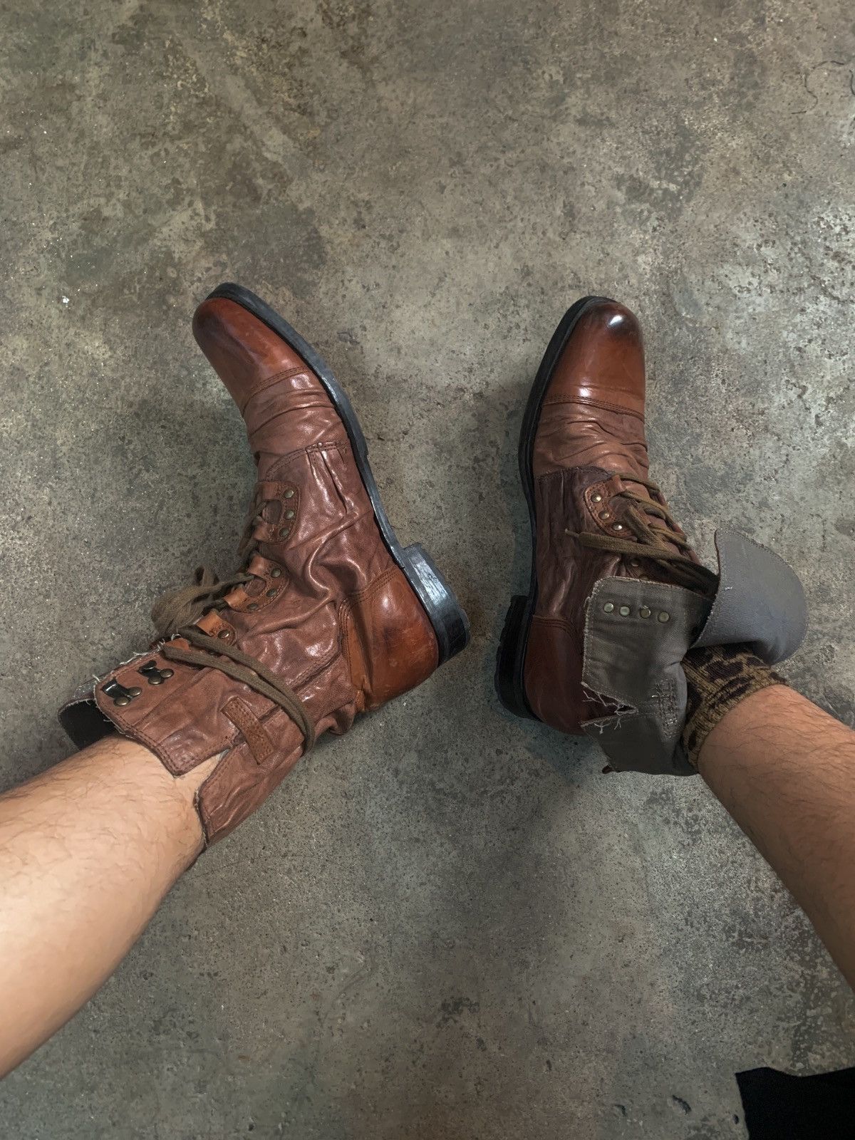 Other Archive* T2[in] Leather Combat / Military boots Size US 10 / EU 43 - 5 Thumbnail