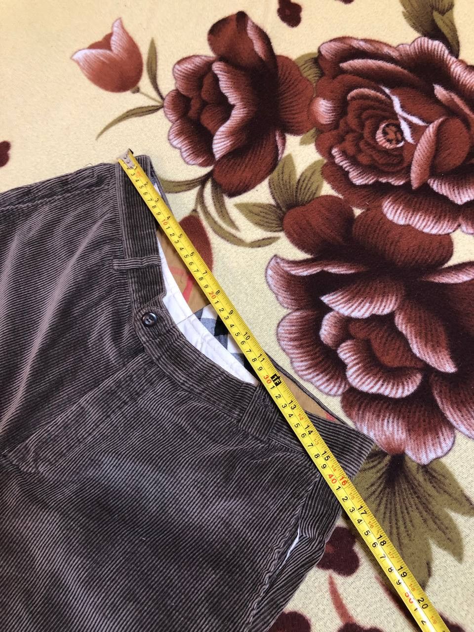 Burberry Vintage 90s Burberry Chunky Corduroy Pants Mens Size US 28 / EU 44 - 15 Thumbnail
