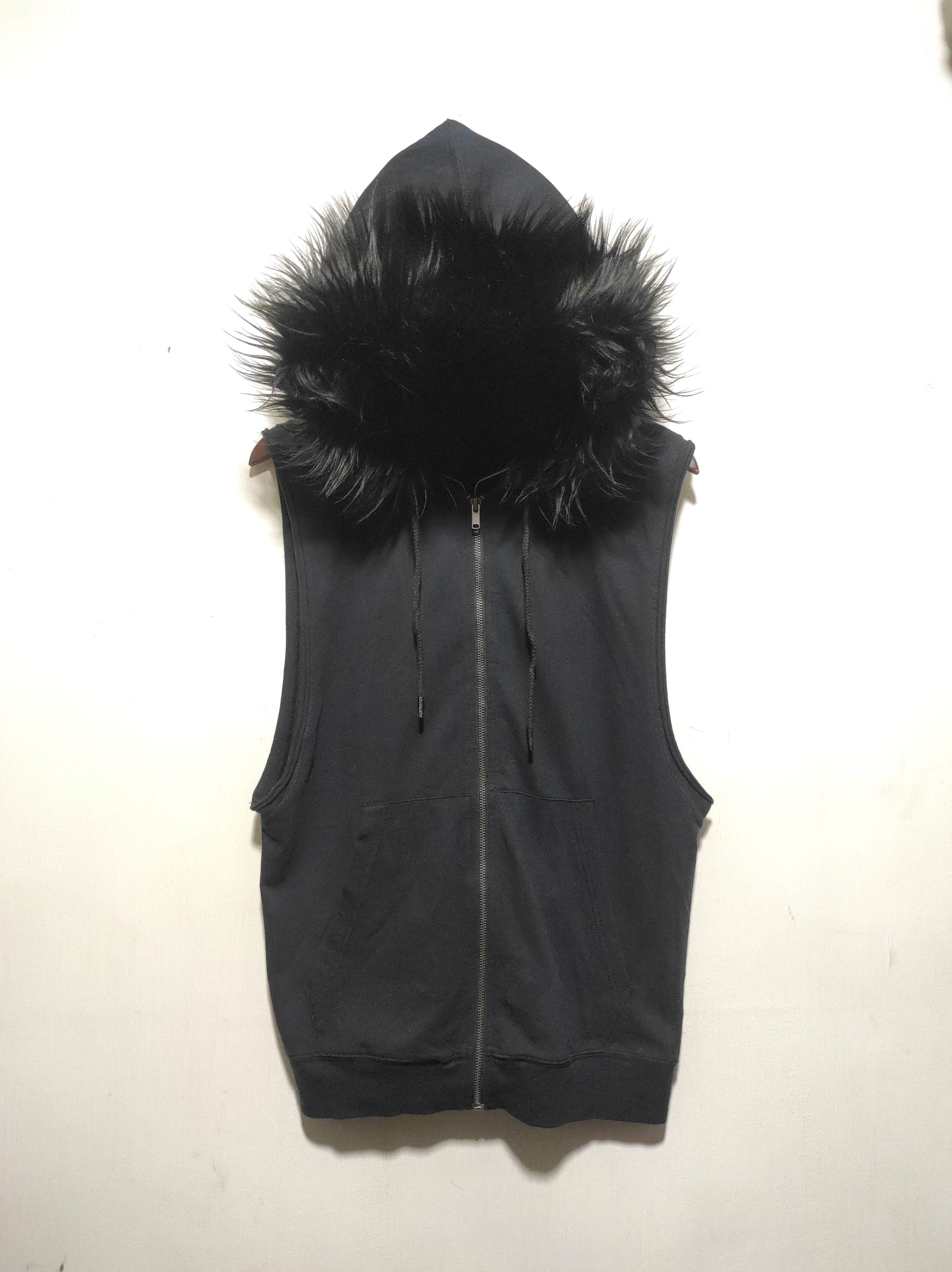 If Six Was Nine 5cm Black Zipper Fur Hoodie Vest LGB i6w9 style Size US S / EU 44-46 / 1 - 2 Thumbnail