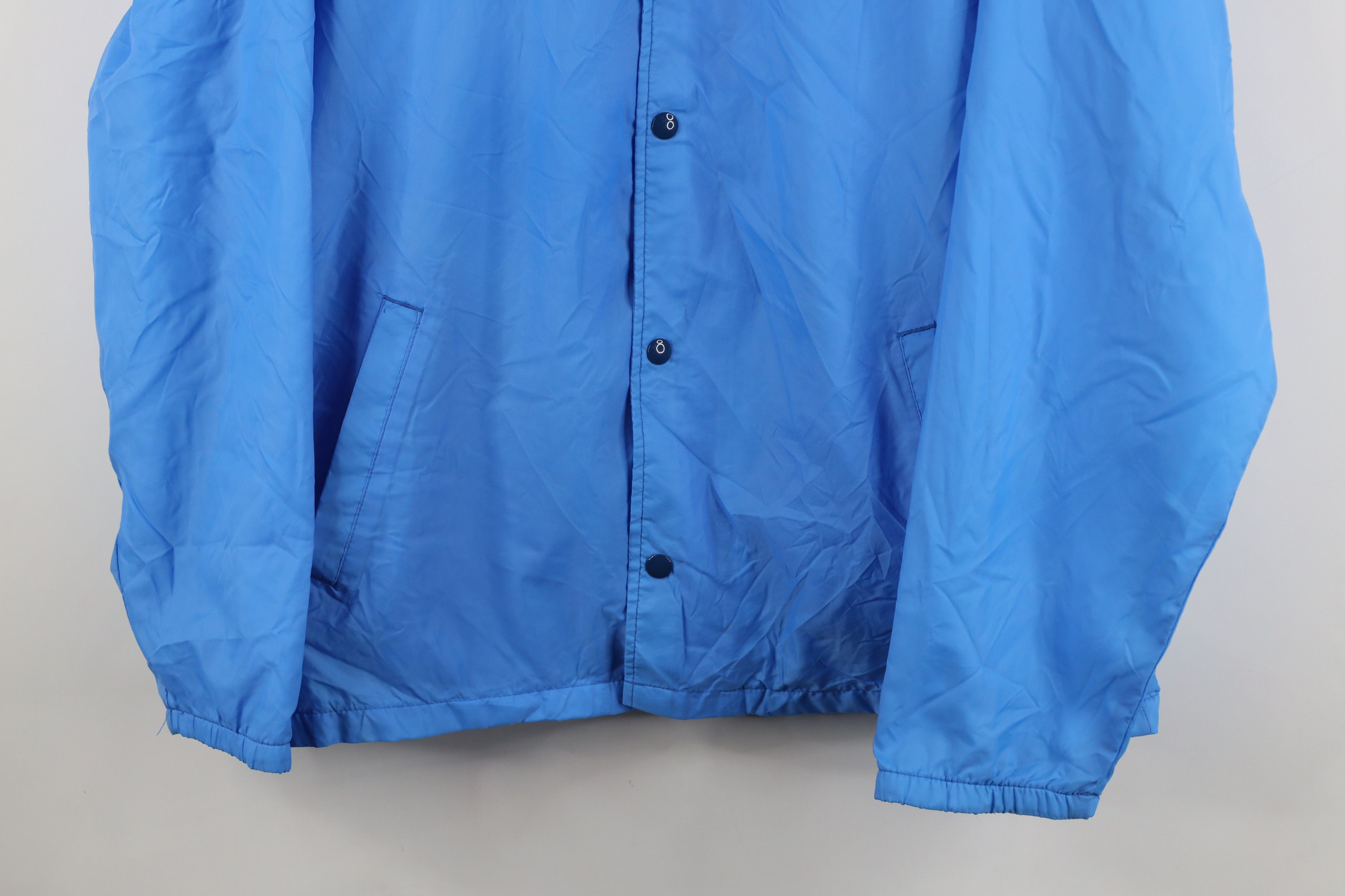 Vintage Vintage 90s Streetwear Lined Satin Coaches Coach Jacket Blue Size US L / EU 52-54 / 3 - 3 Thumbnail