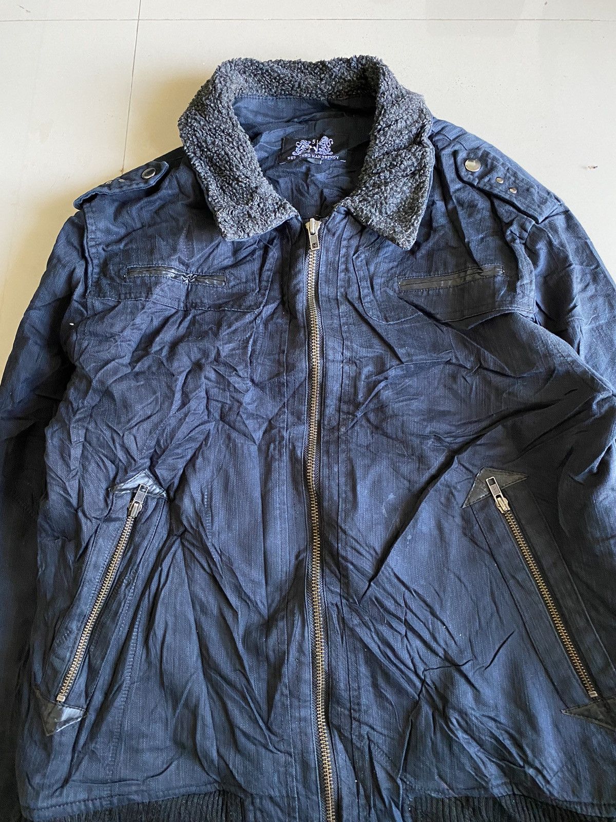 If Six Was Nine × Japanese Brand × Le Grande Bleu (L.G.B.) Net young man trendy fur jacket Size US XL / EU 56 / 4 - 3 Thumbnail