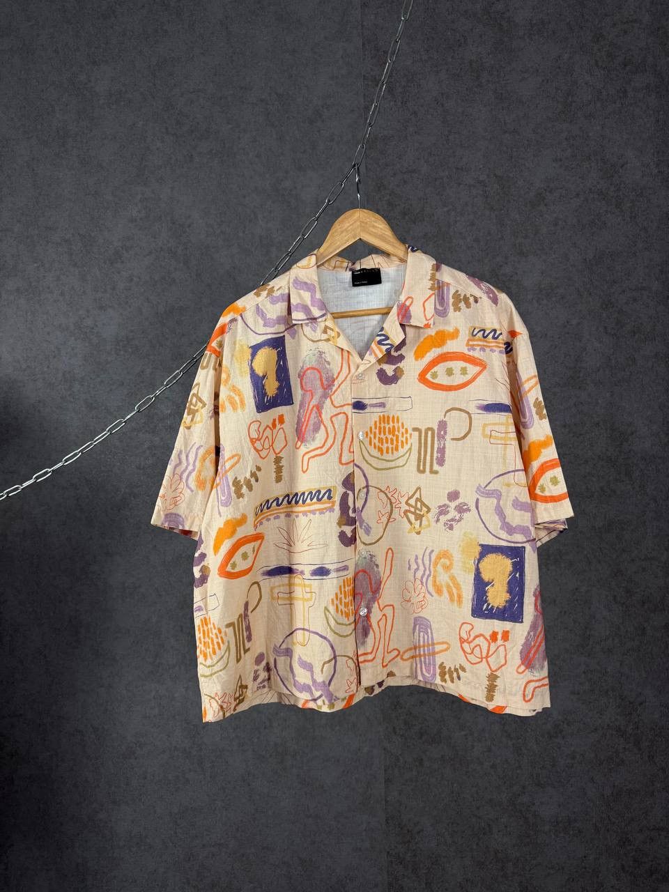Asos ASOS designer crazy art hawaiian shirt Size US XL / EU 56 / 4 - 1 Thumbnail