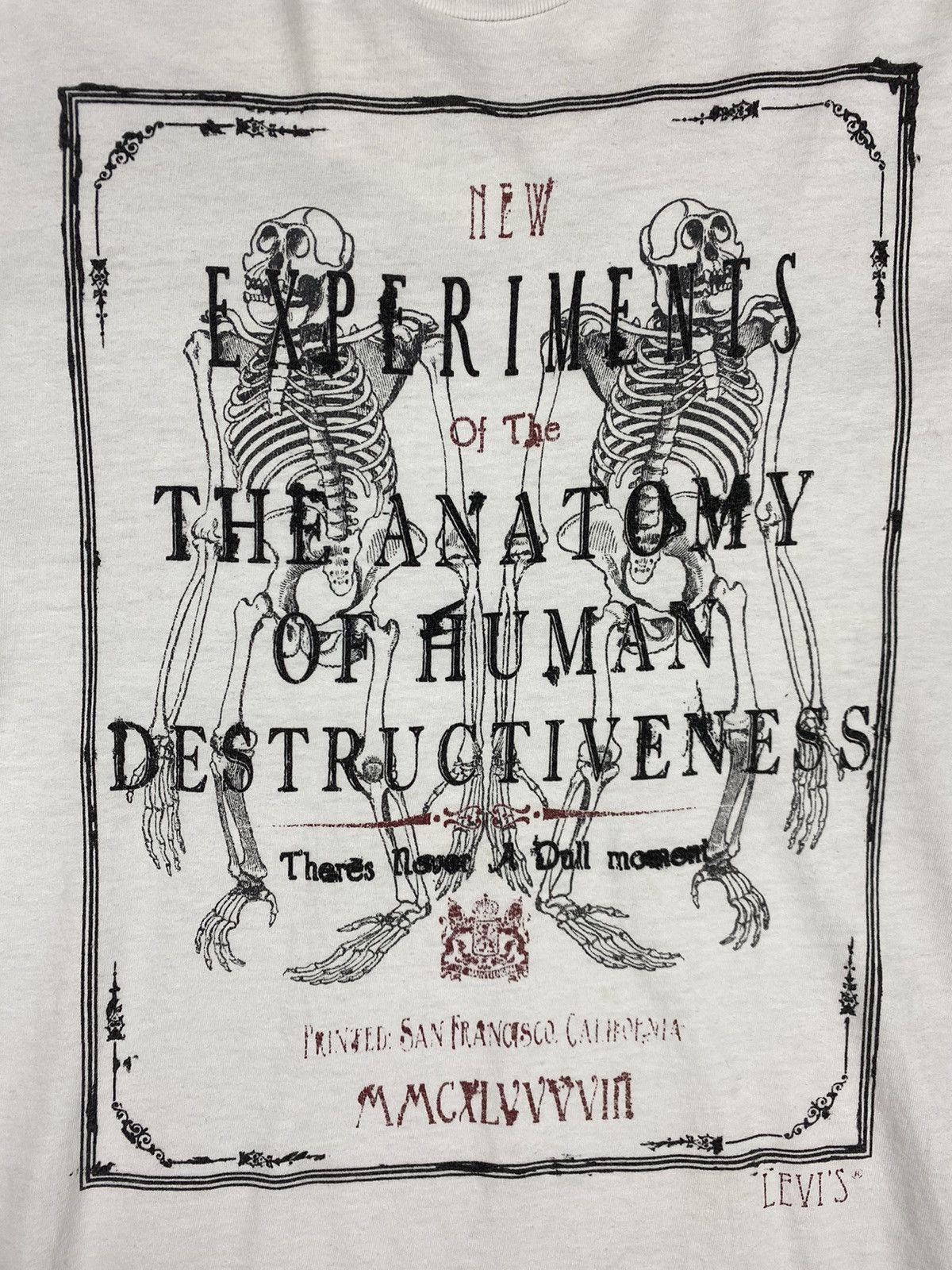 Levi's Levis Human Anatomy Tee T Shirt Size US L / EU 52-54 / 3 - 9 Thumbnail