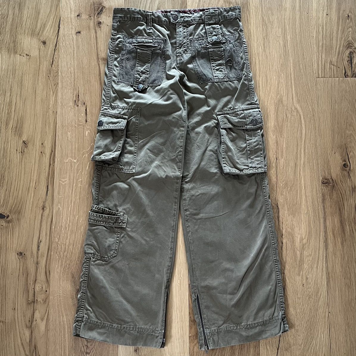 Dolce & Gabbana Dolce & Gabbana S/S03 Bootcut Hunting Cargo Pants Size US 29 - 1 Thumbnail