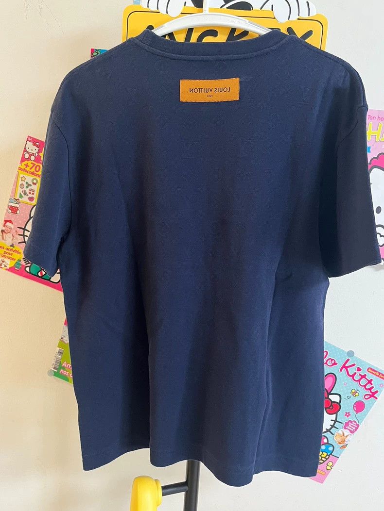 Louis Vuitton Louis Vuitton Navy Blue Ocean Beaded Short Sleeve Size US M / EU 48-50 / 2 - 2 Thumbnail
