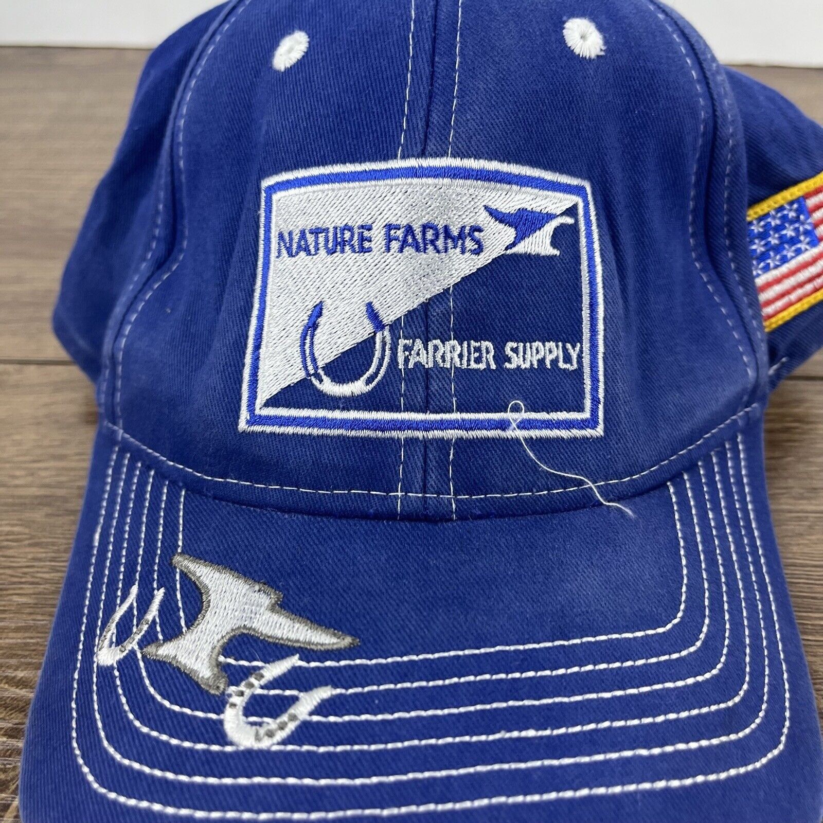Other Nature Farms USA Hat Adjustable Hat Blue Hat Adjustable Blue Size ONE SIZE - 7 Thumbnail