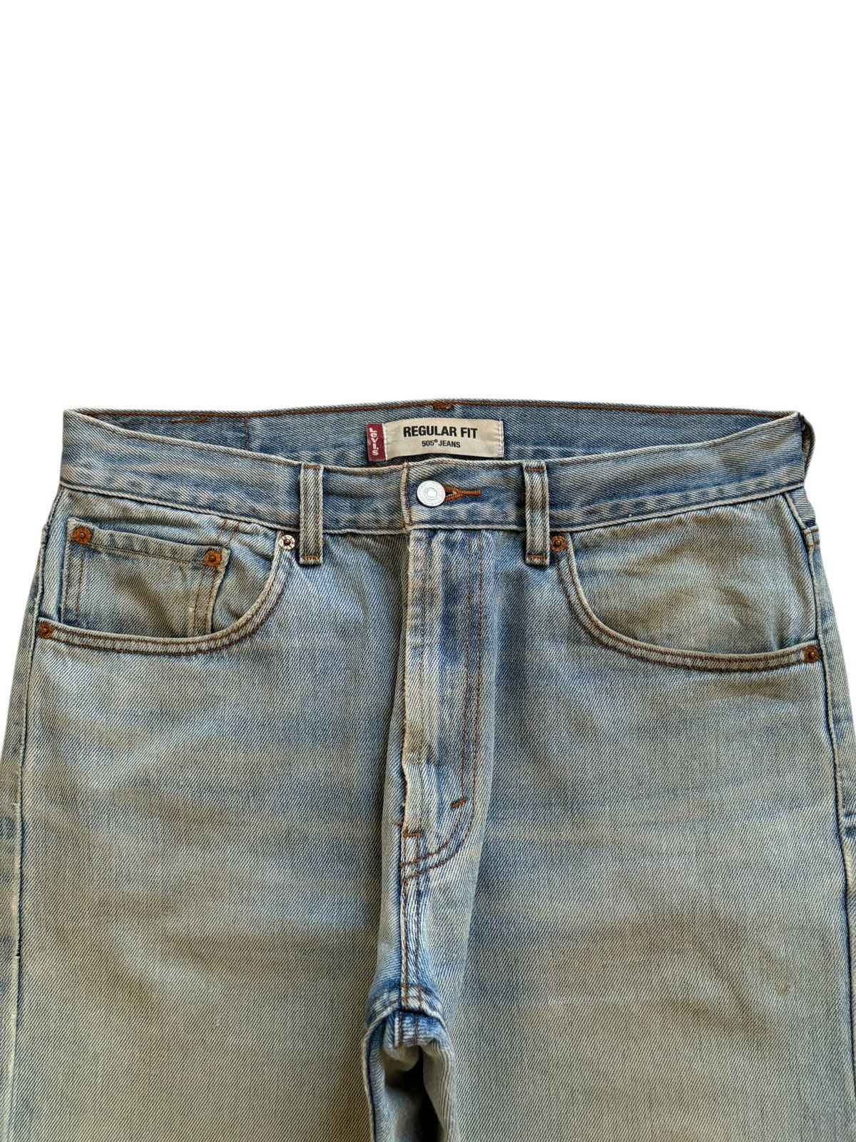 Levi's Vintage 90s Levis 505 Mud Wash Distressed Loose Baggy Jeans Size US 34 / EU 50 - 4 Thumbnail