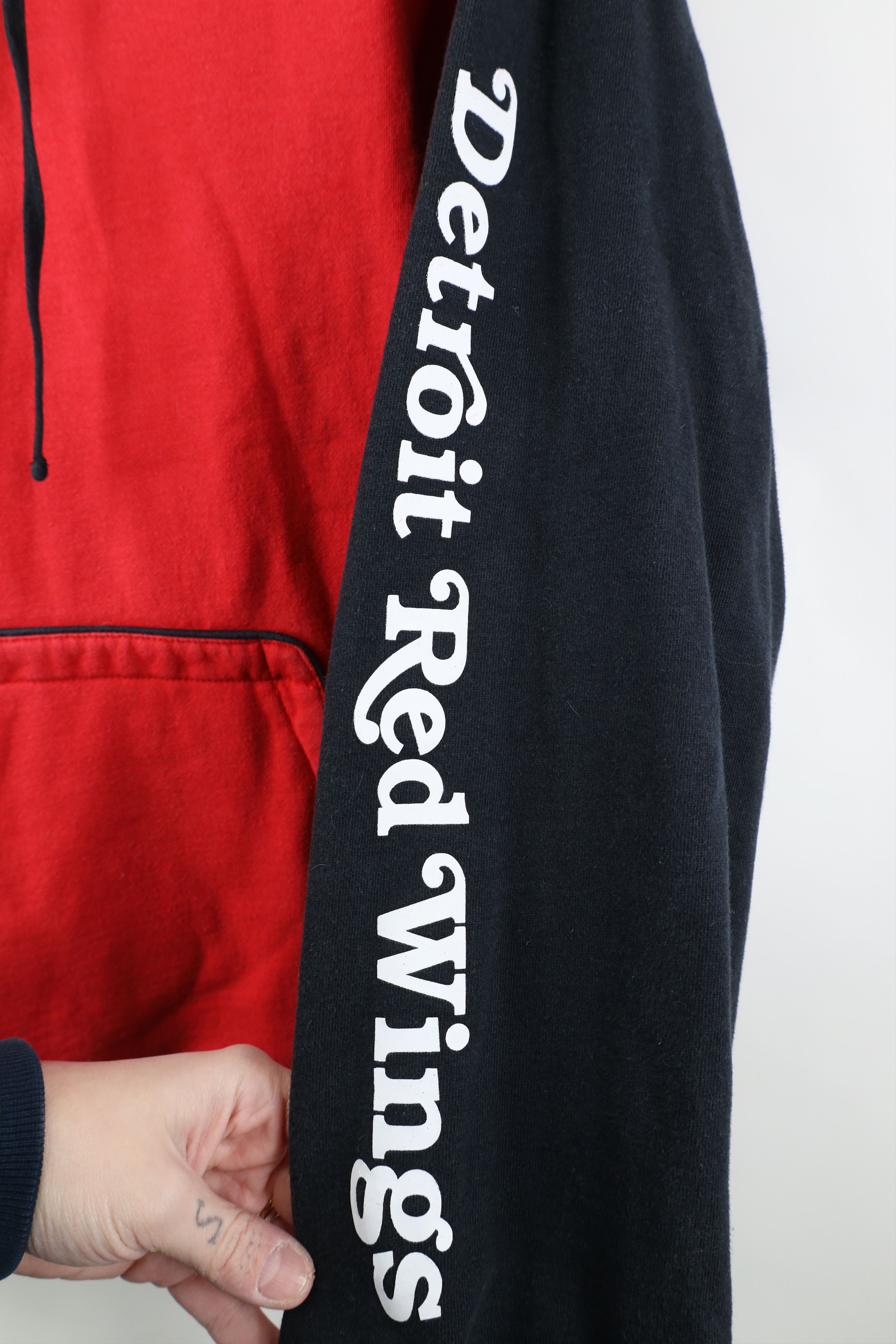 Reebok Vintage Reebok Spell Out Detroit Red Wings Hockey Hoodie Red Size US M / EU 48-50 / 2 - 4 Thumbnail