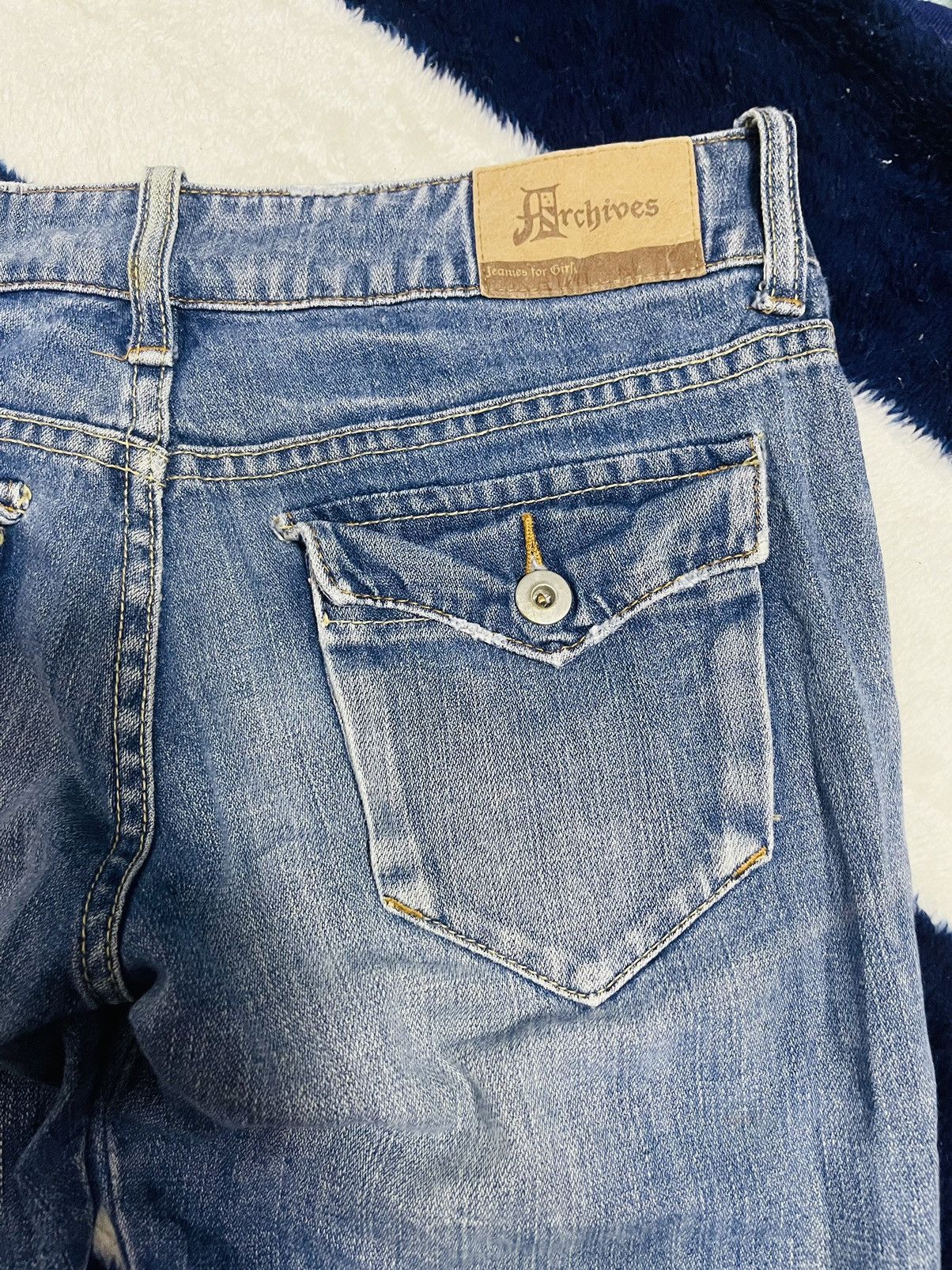 Japanese Brand Archieves Distressed Jeans (16) Size 30" / US 8 / IT 44 - 4 Thumbnail