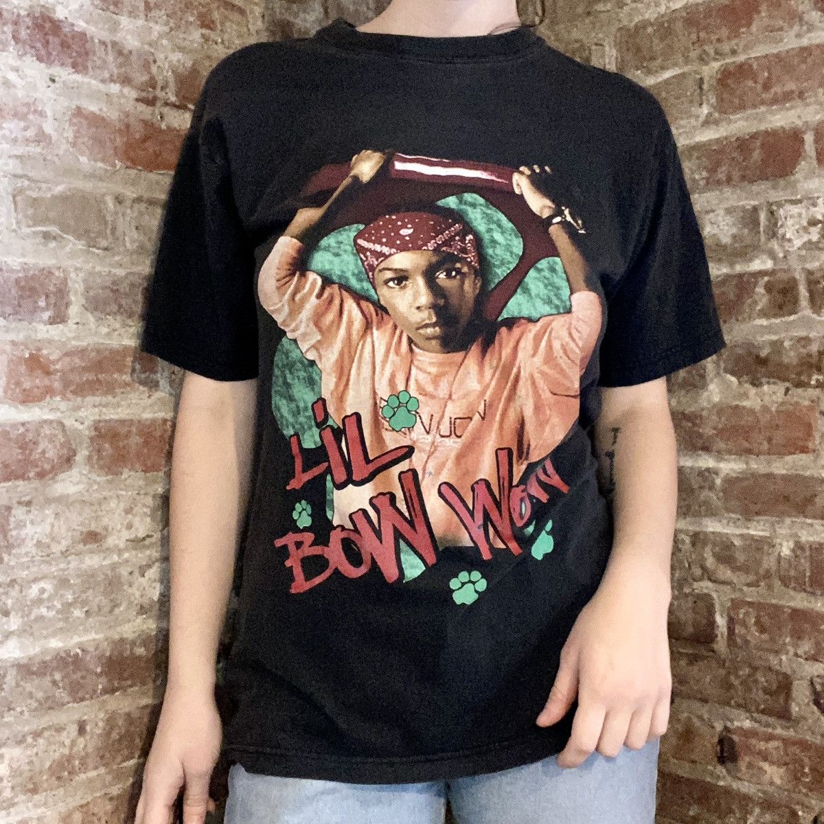 image of Rap Tees x Vintage Lil Bow Wow Doggy Bag Rap Tee in Black, Men's (Size Large)