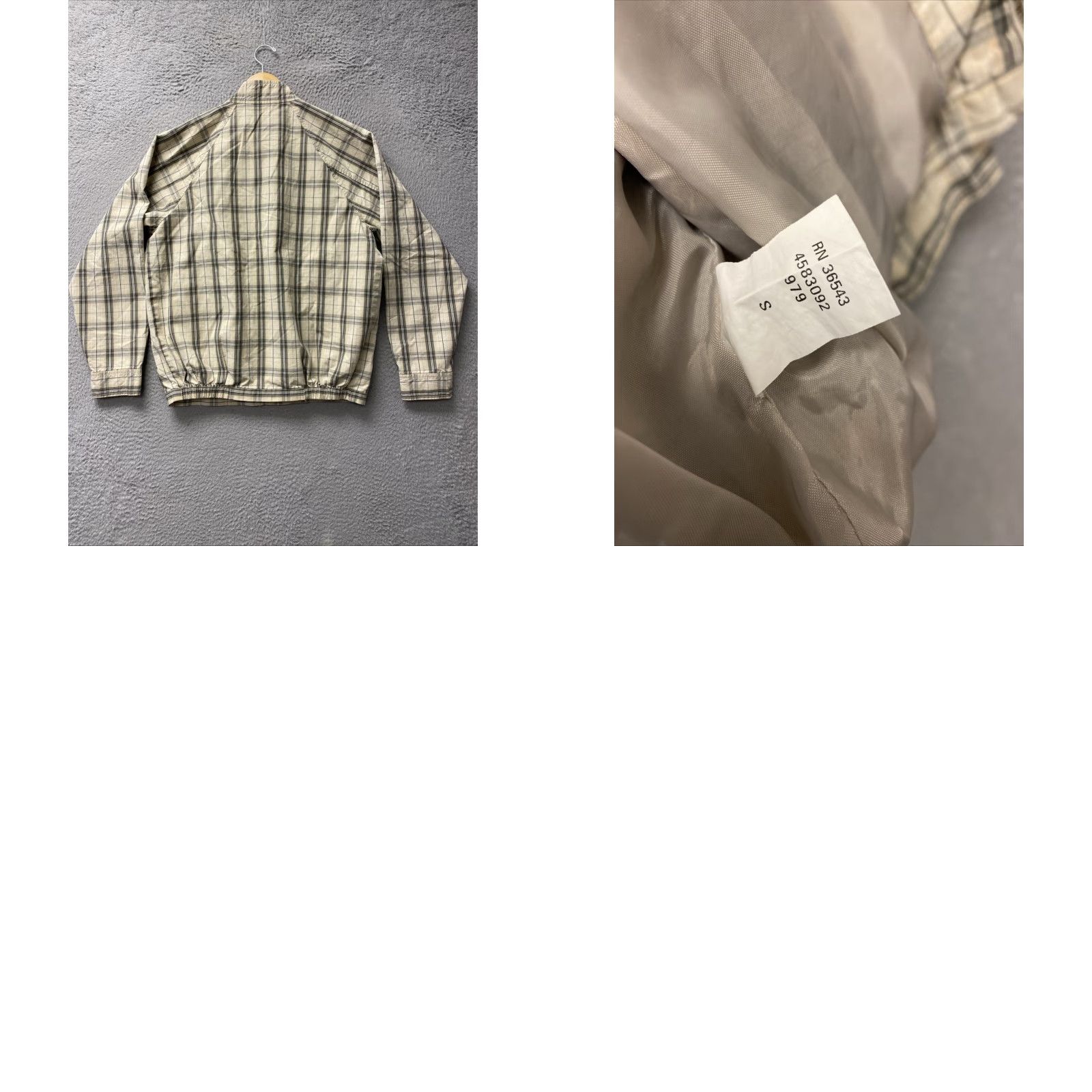 Izod Vintage Izod Men Tan Lined Plaid Bomber Jacket Small Classic Fit /155-9 Size US M / EU 48-50 / 2 - 8 Thumbnail