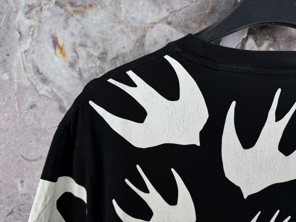 Alexander McQueen McQ Alexander McQueen Swallow Print T-Shirt Black White Size US M / EU 48-50 / 2 - 16 Thumbnail