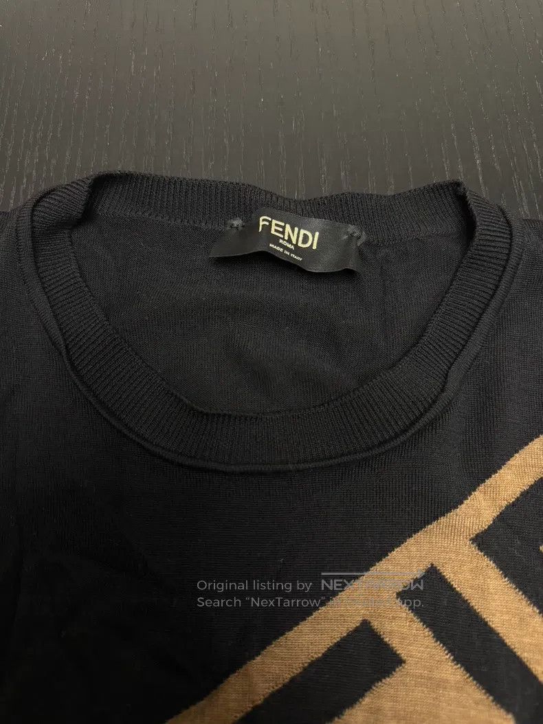 Fendi Fendi Monogrammed Double F Knit Top Size US M / EU 48-50 / 2 - 3 Thumbnail