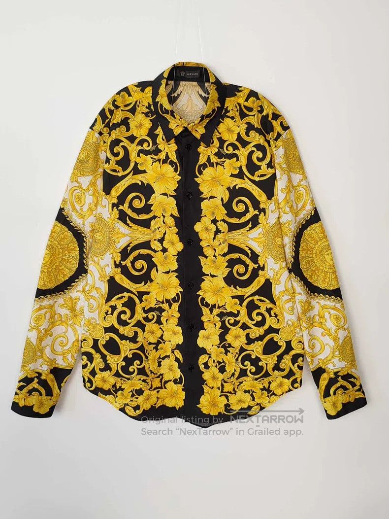 Versace Versace Baroque logo shirt Size US XS / EU 42 / 0 - 1 Thumbnail