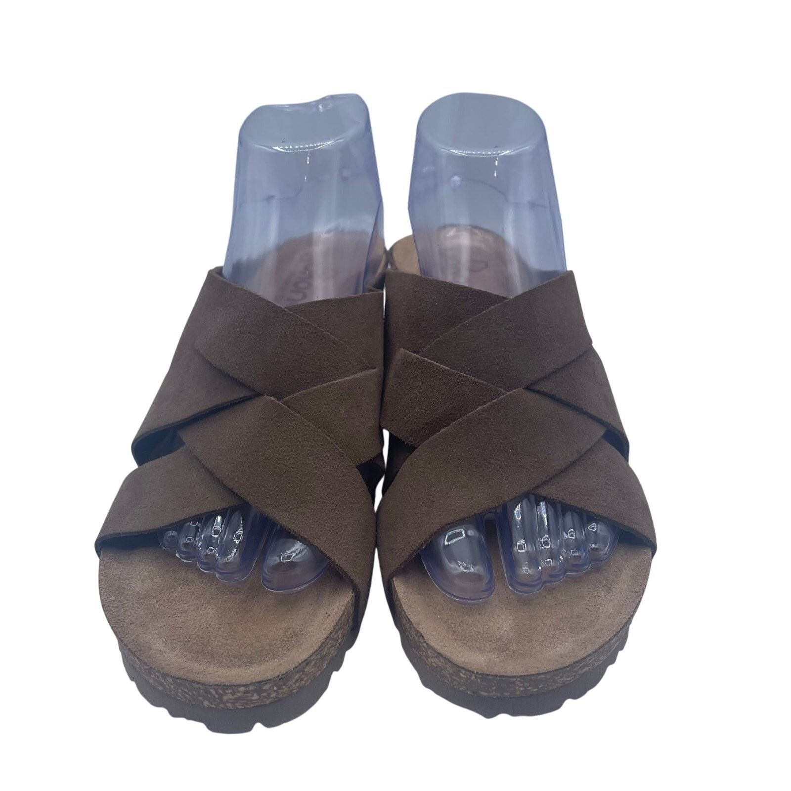 Other Yokono Sandals Wedge Brown Leather Comfort Spain Womens 9 Size US 9 / IT 39 - 4 Thumbnail