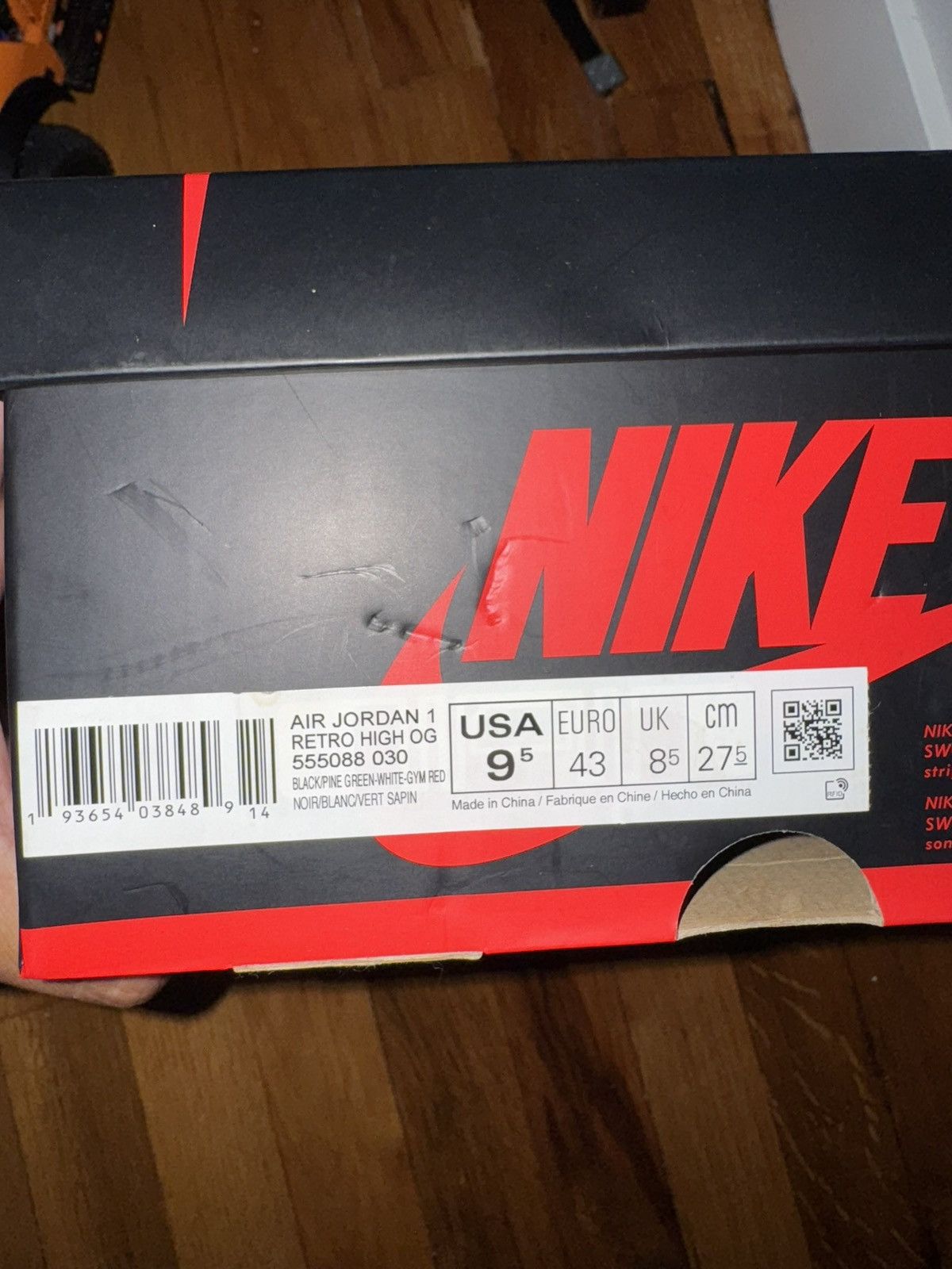 Nike Nike Pine Green 1s Size US 9.5 / EU 42-43 - 8 Thumbnail
