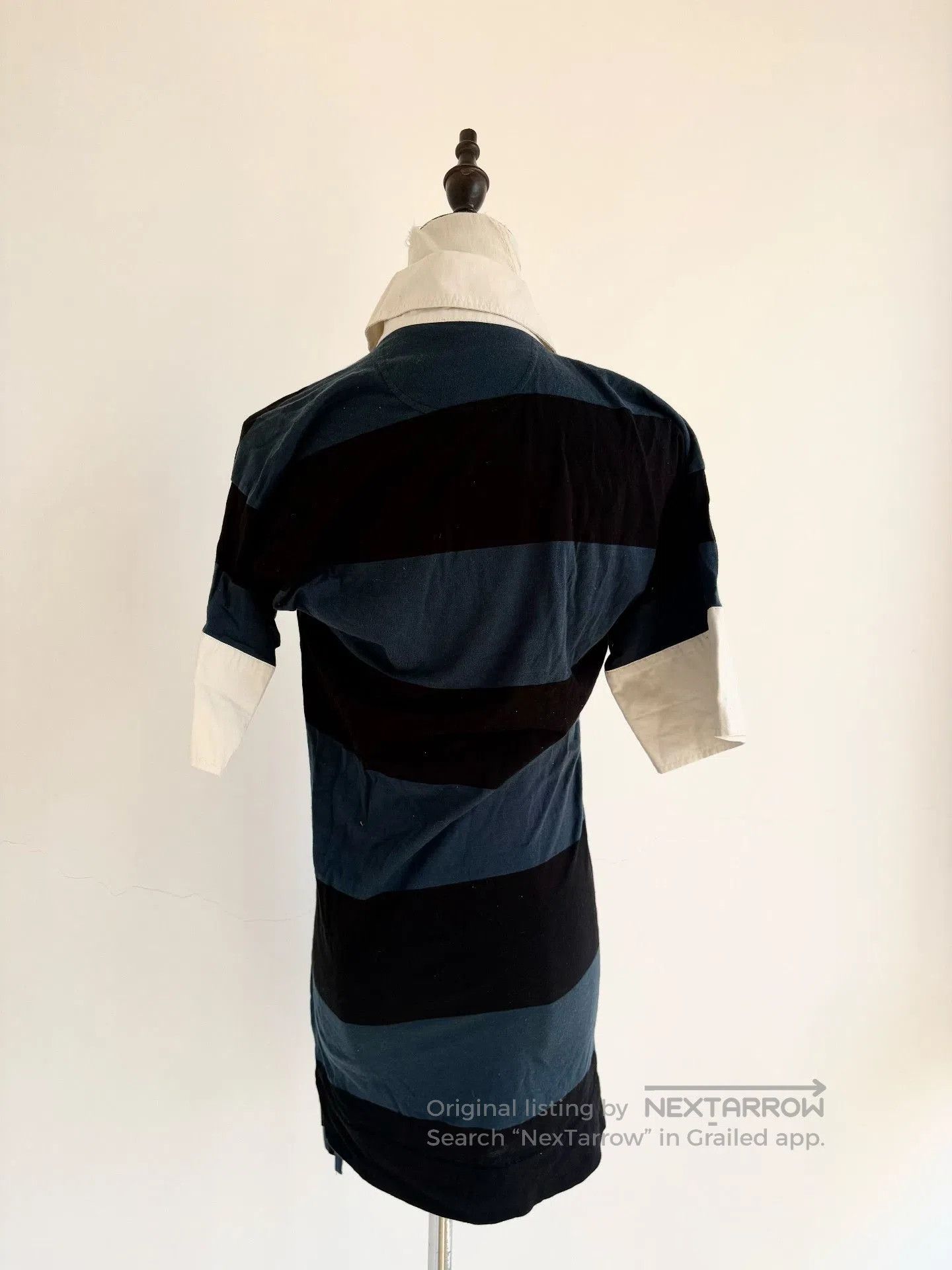 Vivienne Westwood Vivienne Westwood Blue Black Stripe Polo Dress. Size L / US 10 / IT 46 - 4 Thumbnail