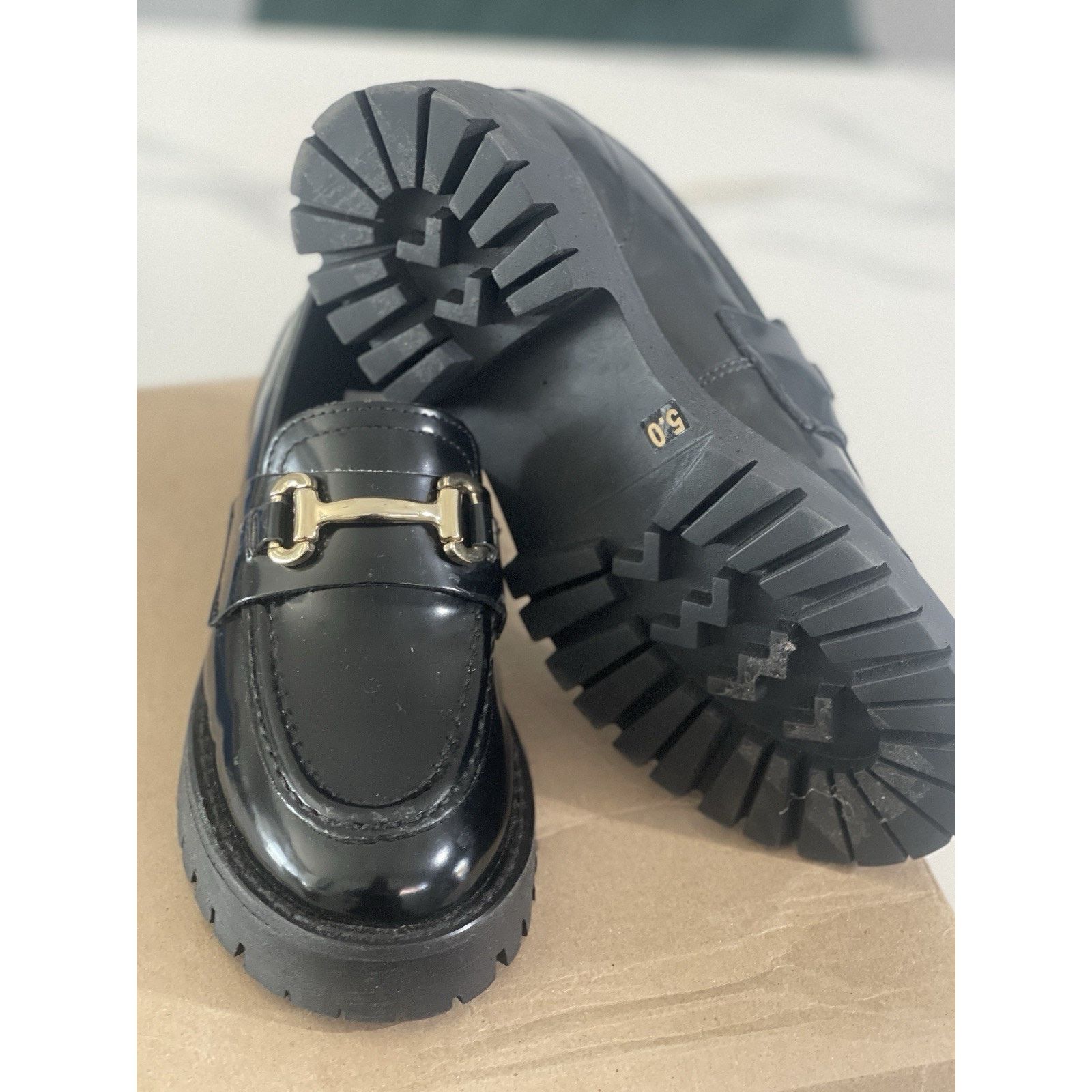 Steve Madden Steve Madden Lando Women 5.0 Black Leather Size US 5 / IT 35 - 2 Thumbnail