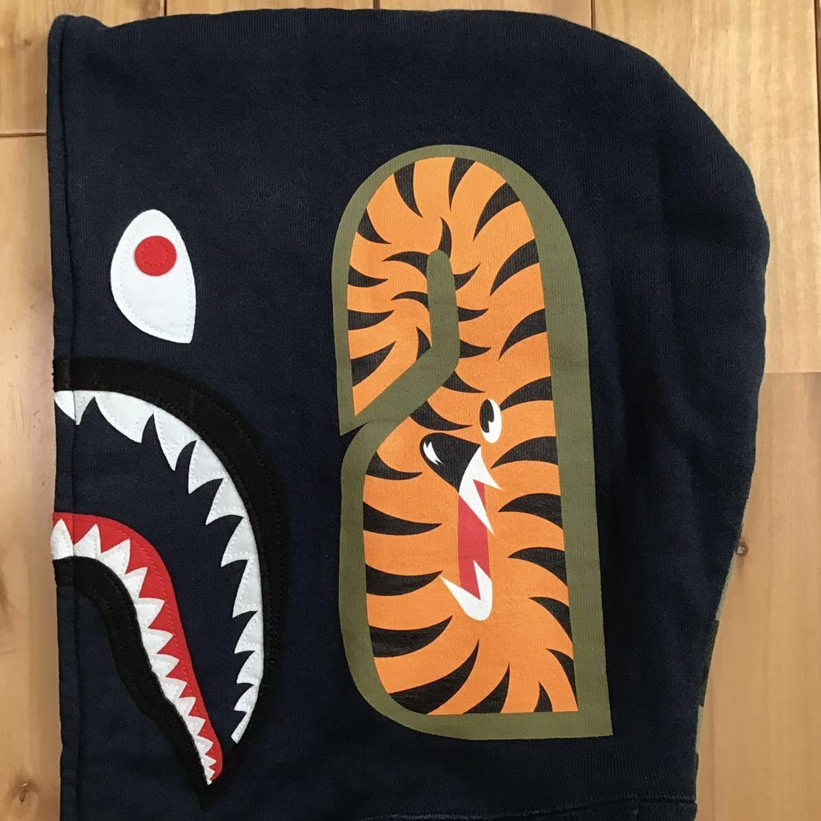 Bape × Nigo BAPE 1st camo green × navy shark full zip hoodie APE NIGO Size US M / EU 48-50 / 2 - 5 Thumbnail