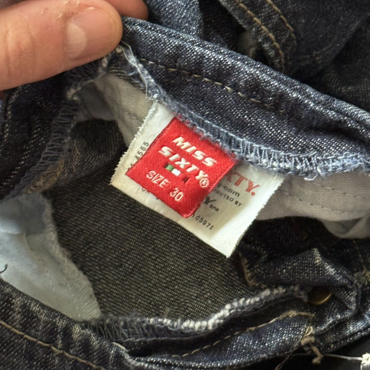 Miss Sixty 📌 Vintage Miss Sixty Jeans Flared Washed 00s Low Rice Size 30" / US 8 / IT 44 - 12 Thumbnail