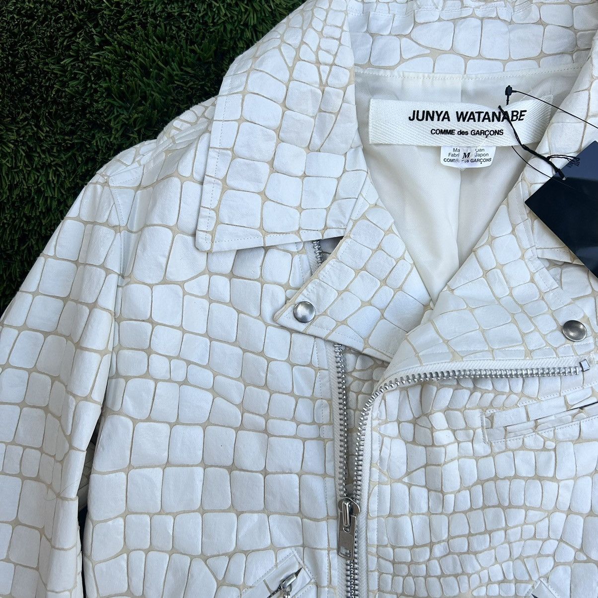 Comme des Garcons × Junya Watanabe Junya watanabe comme crocodile printed biker jacket Size US M / EU 48-50 / 2 - 3 Thumbnail