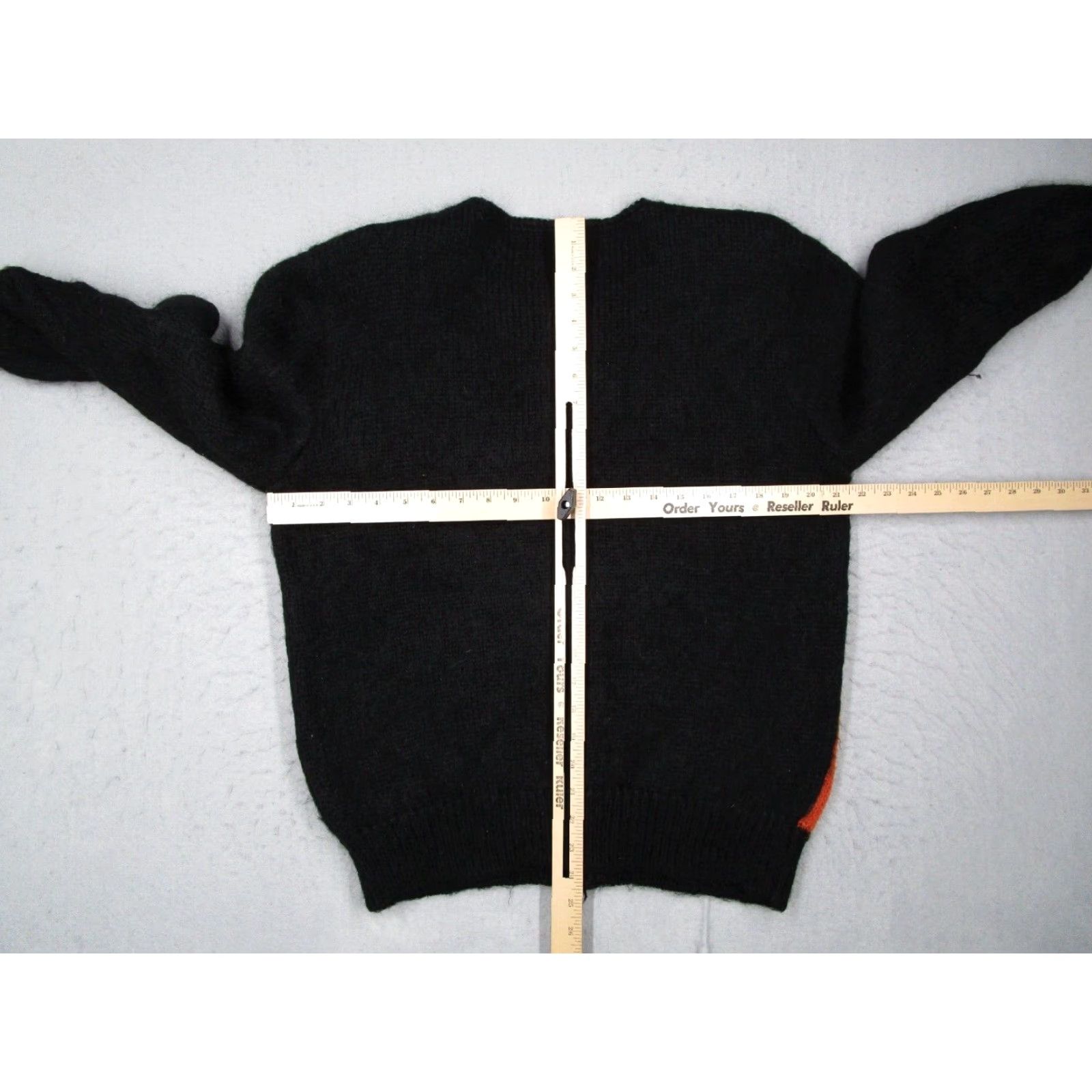 Vintage VINTAGE Sai Sai Women's Black Floral Cable-Knit Cardigan Sweater L Size L / US 10 / IT 46 - 6 Thumbnail
