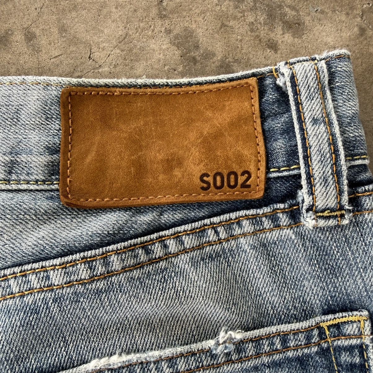 Japanese Brand Vintage Japanese S002 Faded Mud Washer Denim Jean Pants Size US 32 / EU 48 - 10 Thumbnail