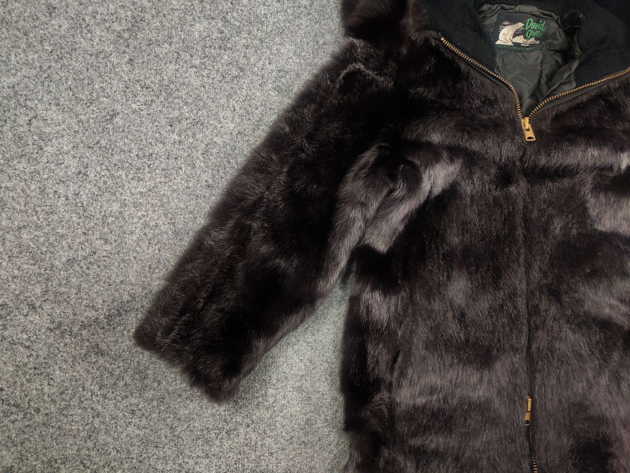 Vintage Vintage 80's David Green Alaska Genuine Fur Coat Zip Jacket Size S / US 4 / IT 40 - 3 Thumbnail
