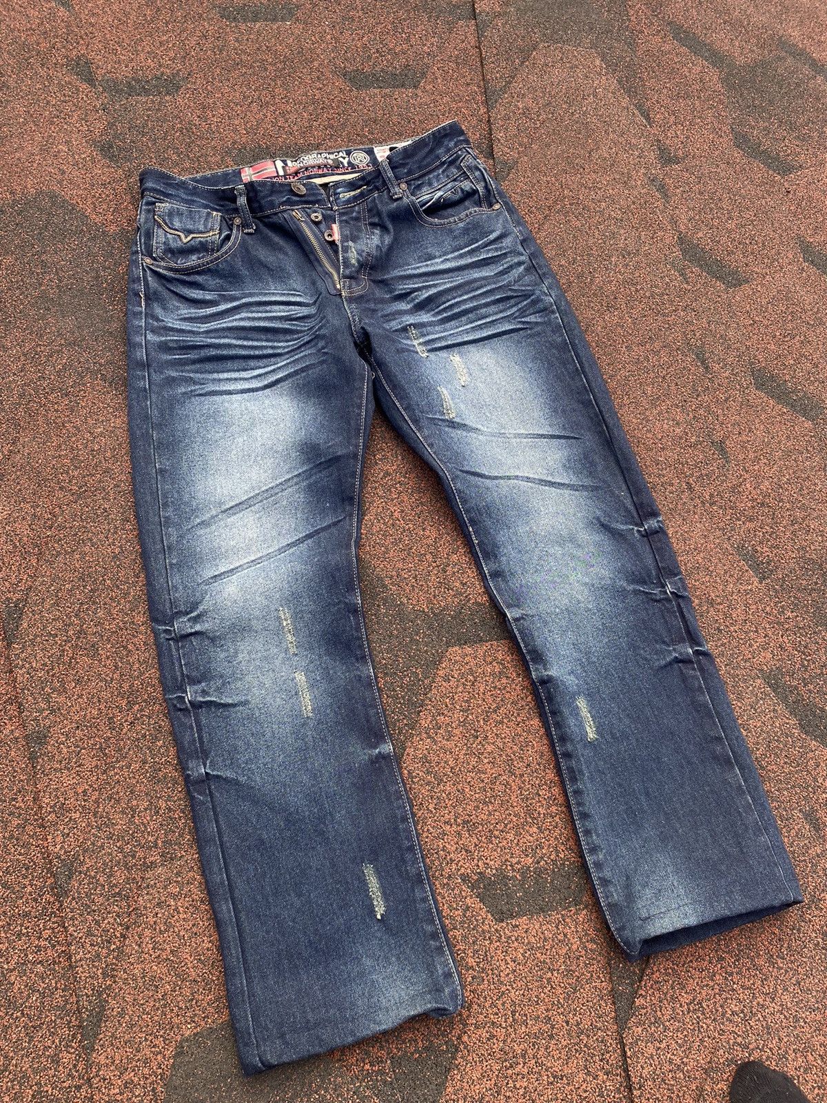 Japanese Brand Vintage Geographical Norway Labirinthe Jeans Blue Mens Size US 33 - 2 Thumbnail