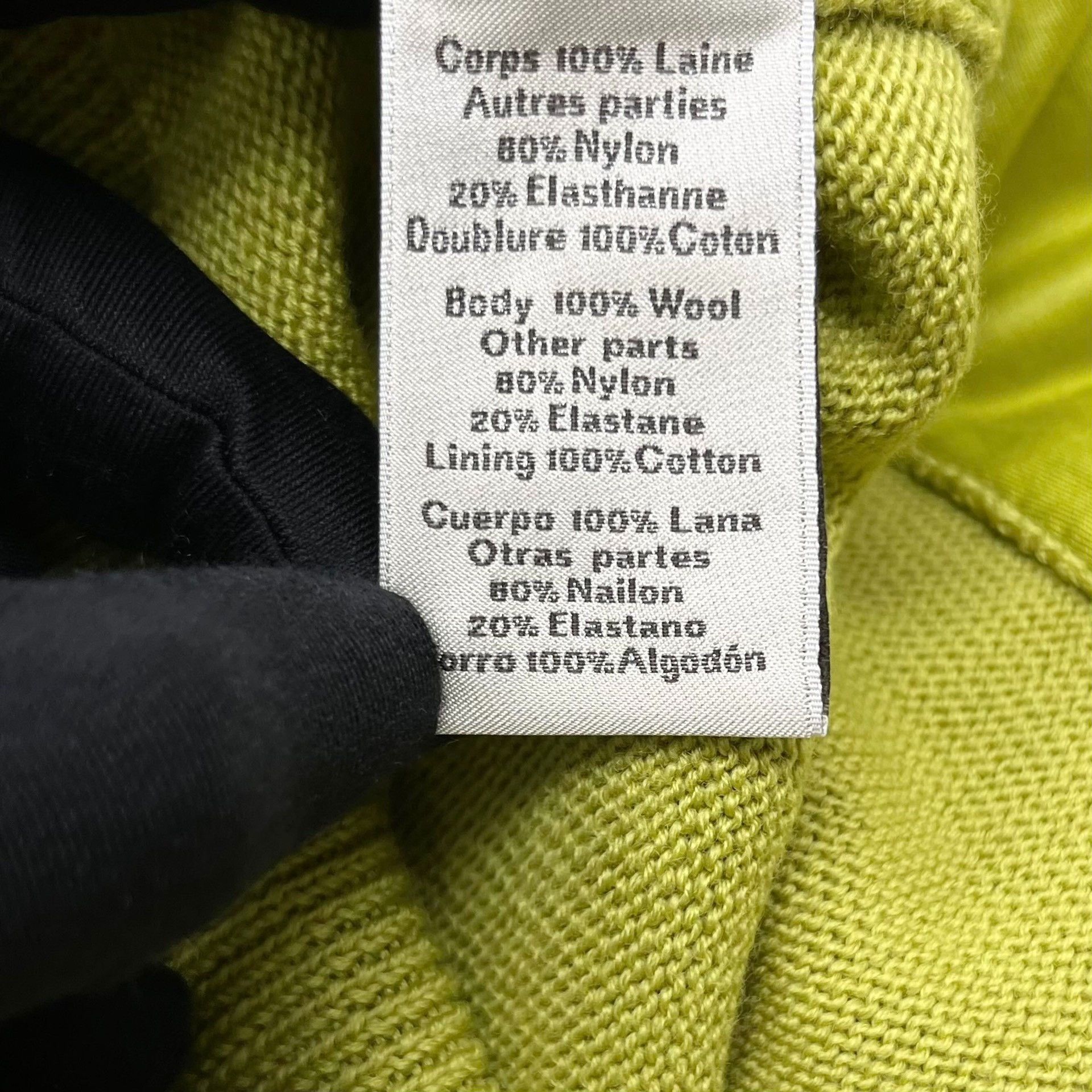 Hermes Hermes Lemon Yellow Knit Wool Zip Hoodie Size US XXL / EU 58 / 5 - 3 Thumbnail