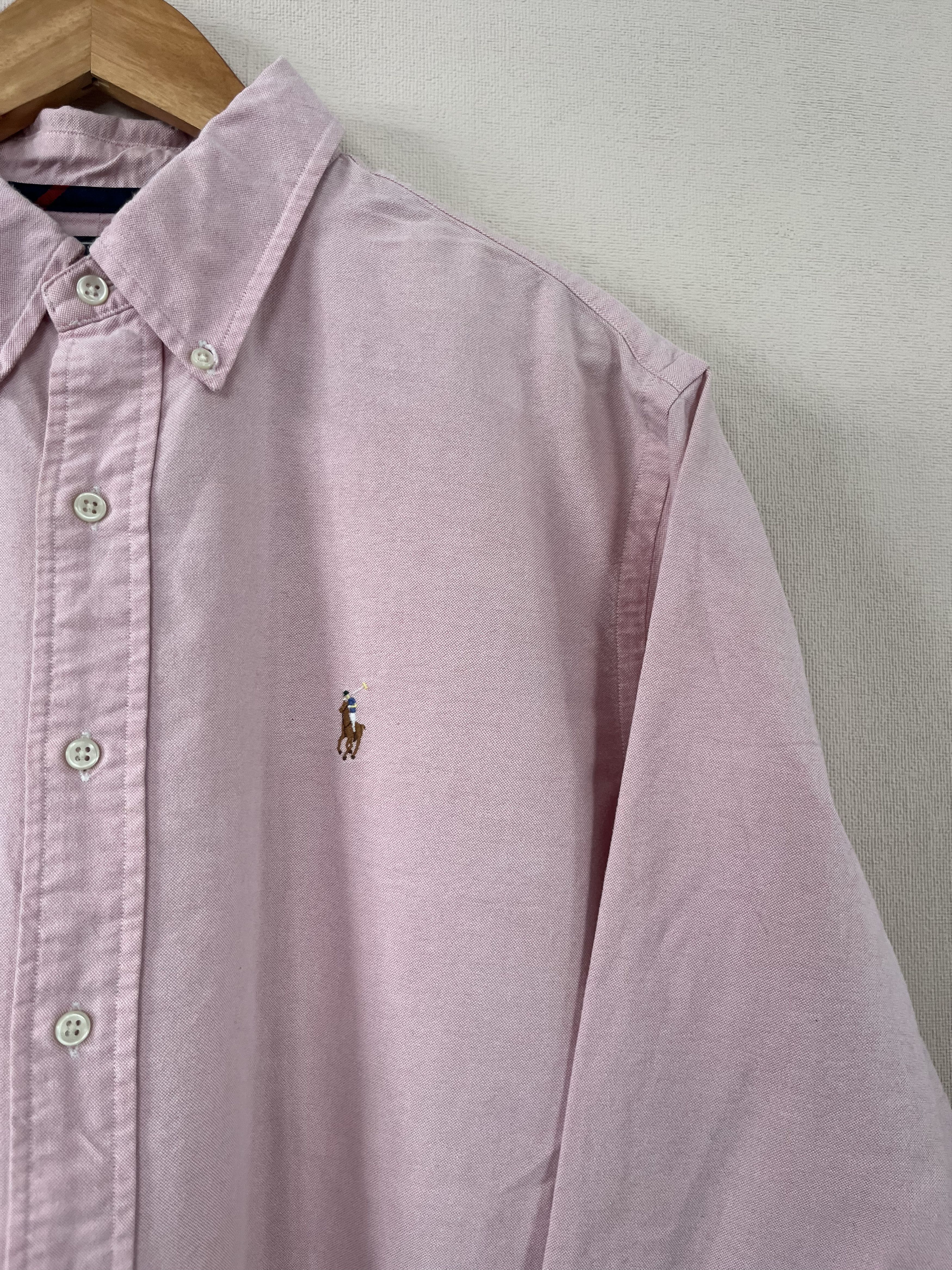 Polo Ralph Lauren Vintage Polo Ralph Lauren Solid Shirt Buttons Long Sleeve Size US XL / EU 56 / 4 - 2 Thumbnail
