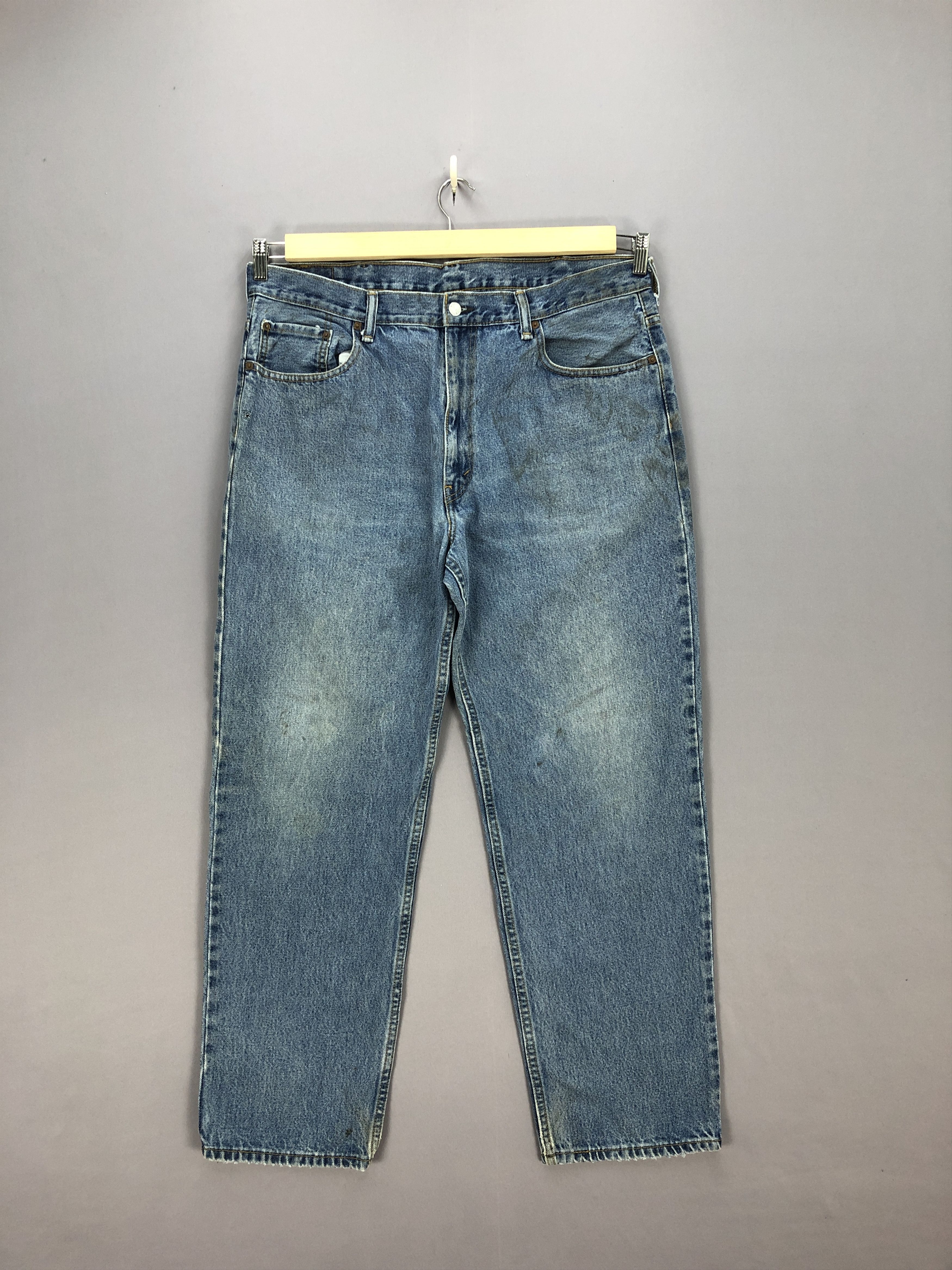 Levi's Vintage Levis Dirty Jeans Levis 550 Faded Blue Denim Size US 38 / EU 54 - 1 Thumbnail