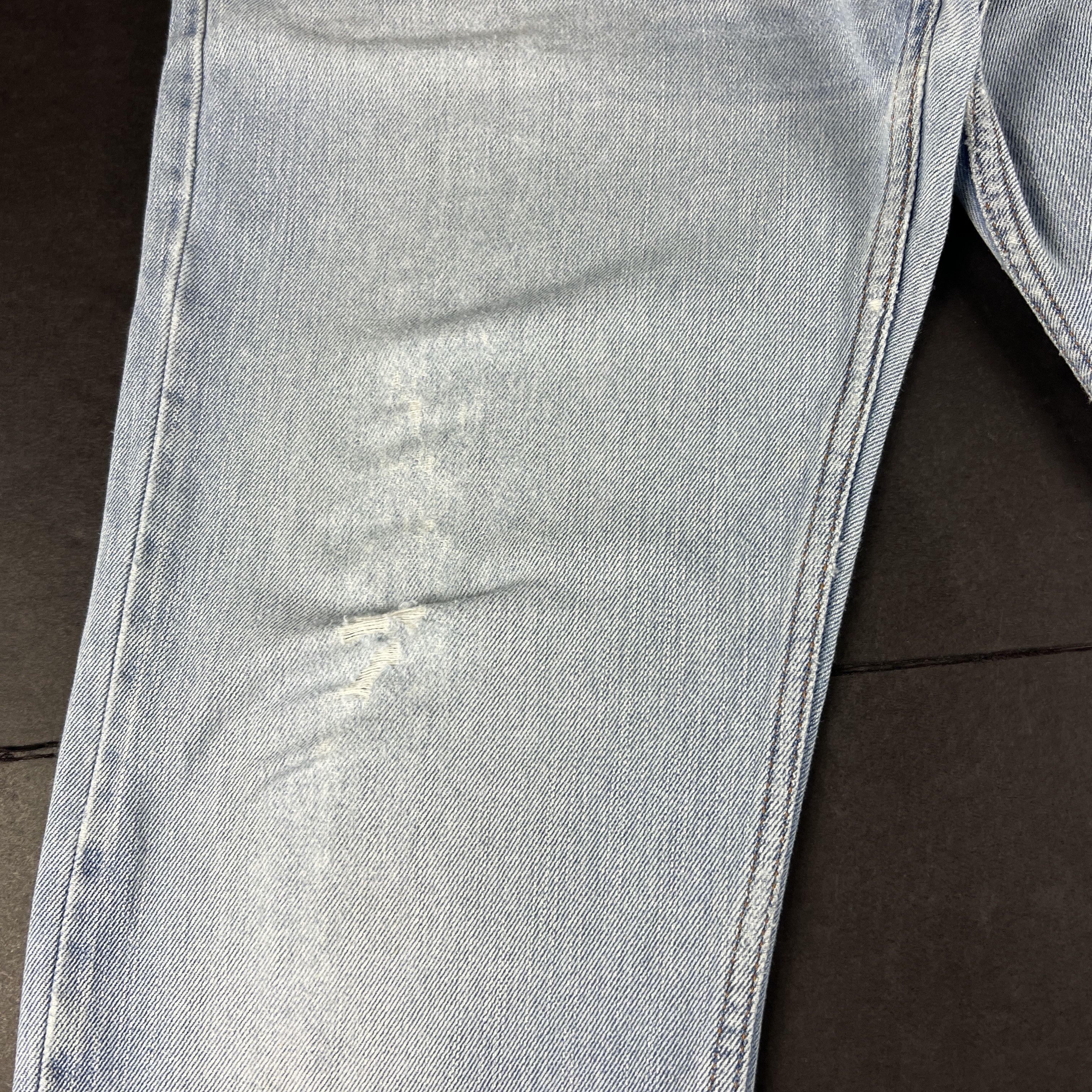 Levi's Y2K Levi's Jean 505 Straight Blue Distressed Denim Size US 33 - 5 Thumbnail