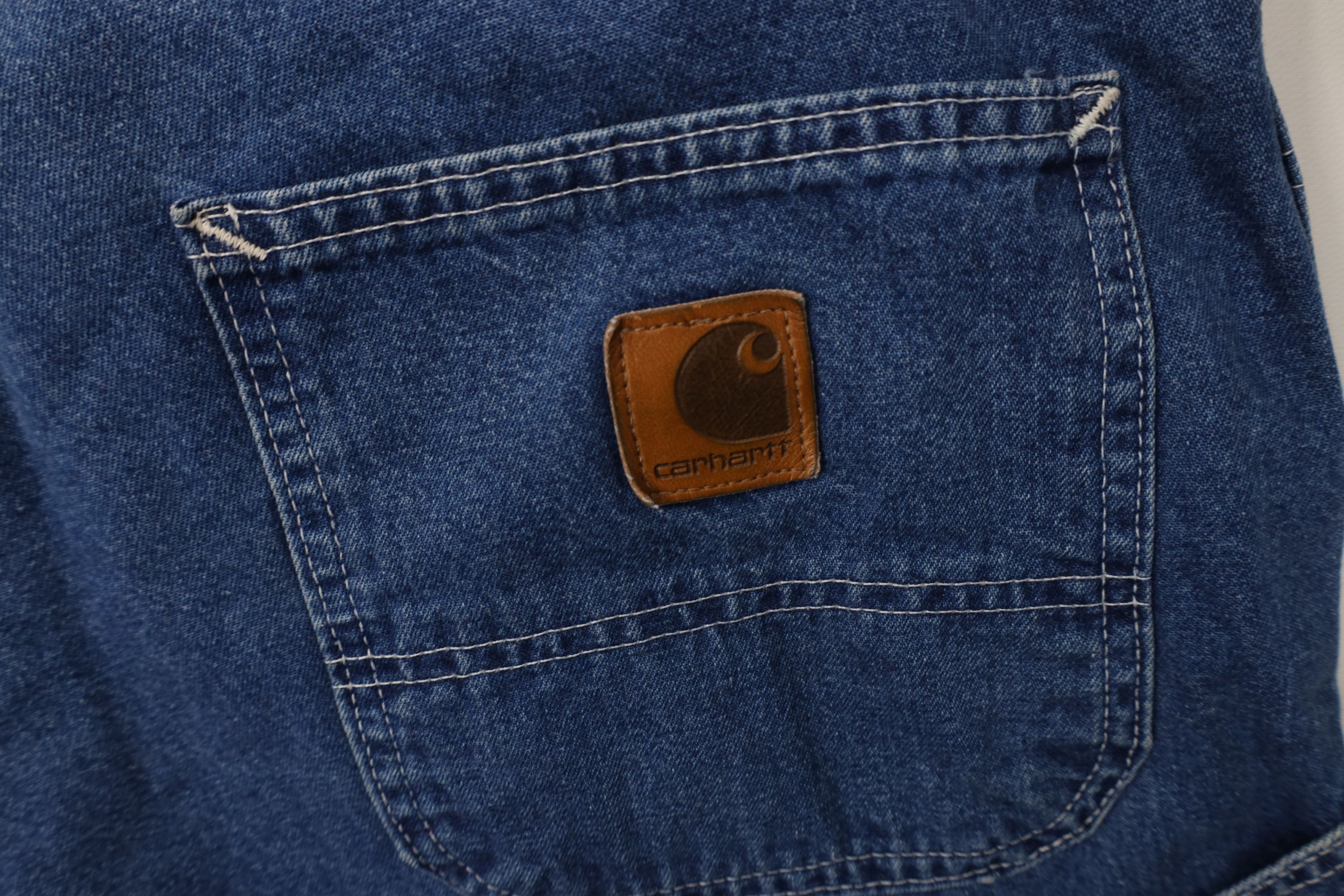 Dickies Vintage 90s Dickies Spell Wide Leg Dungaree Jeans Blue USA Size US 44 / EU 60 - 13 Thumbnail