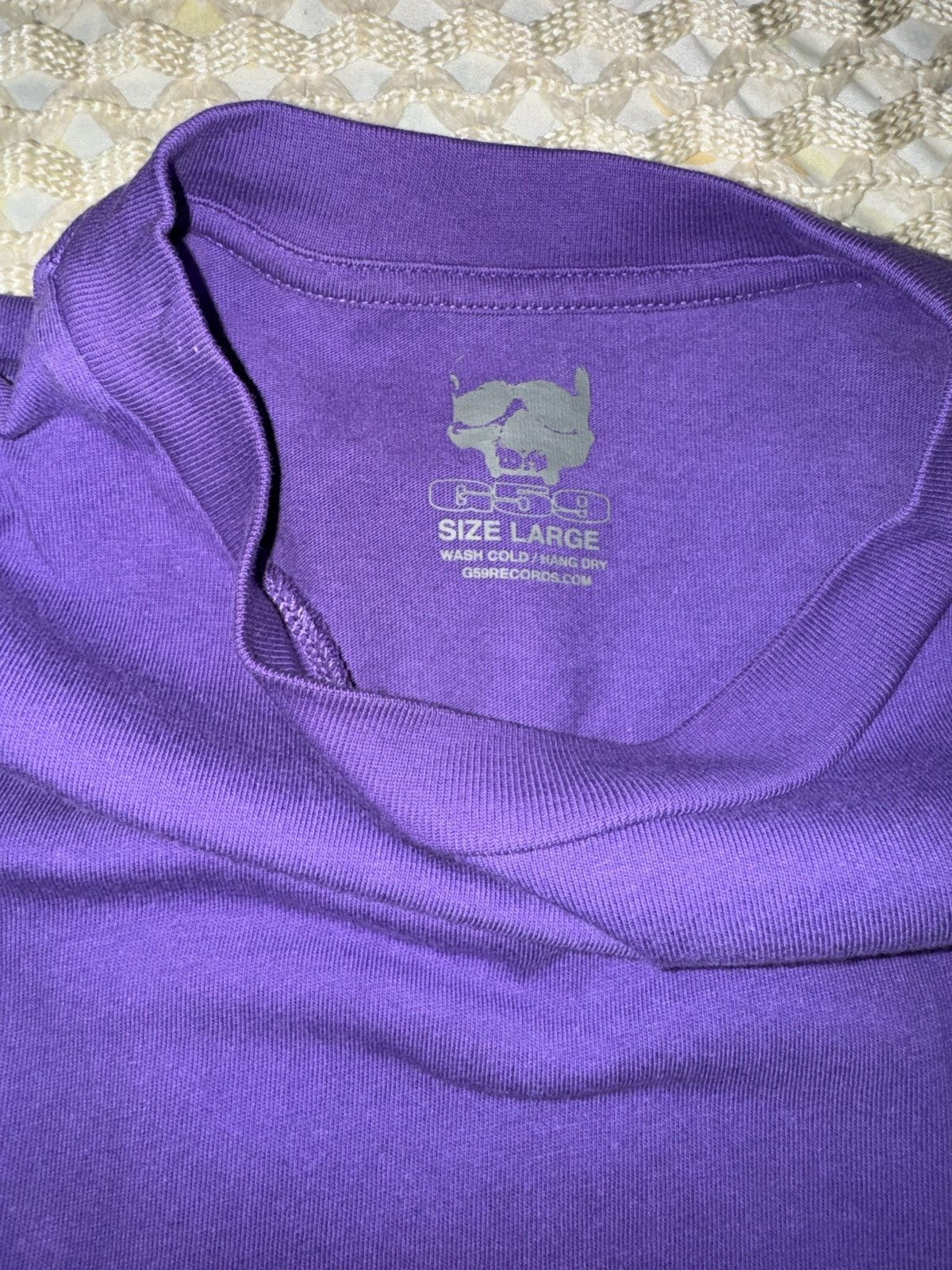 G59 Records GREYDAY 2023 Purple and Skull tee Size US L / EU 52-54 / 3 - 3 Thumbnail