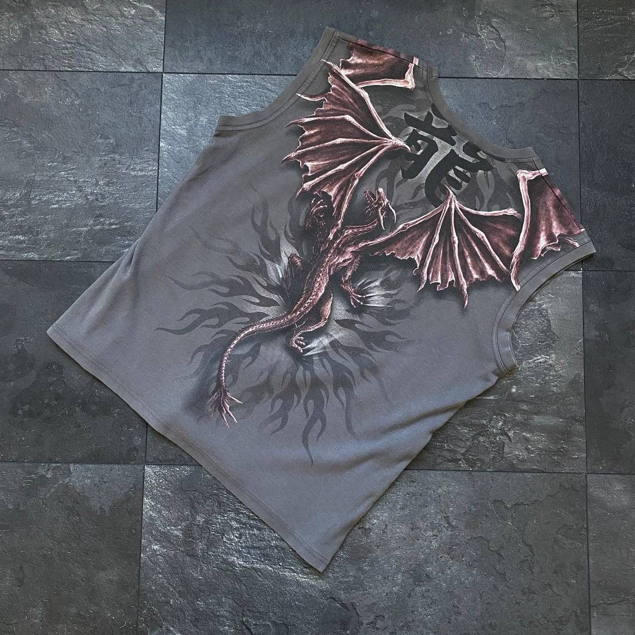 Japanese Brand × Vintage Vintage Dragon Overprinted Japanese style spiral y2k sleevel Size US L / EU 52-54 / 3 - 9 Thumbnail