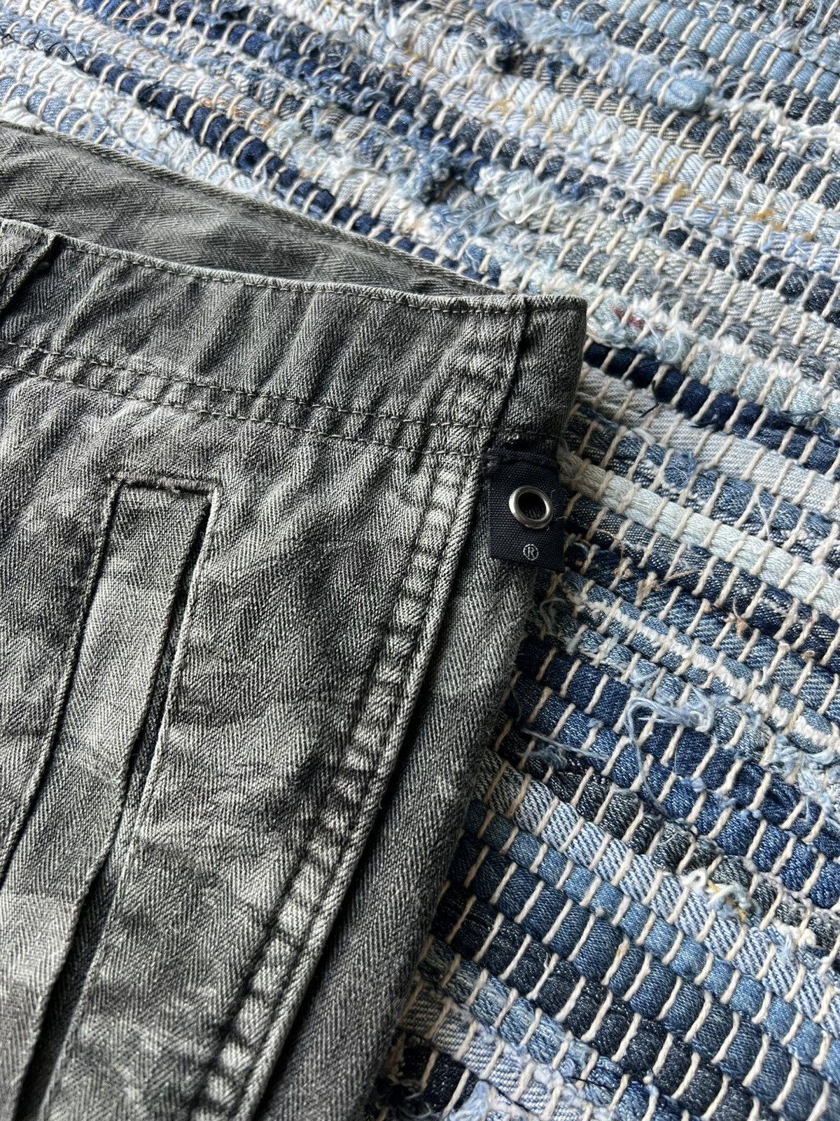 Kazuyuki Kumagai Attachment Jun Hashimoto WJK Camouflage Twill Zipper Flare Cargo Pants Size US 30 / EU 46 - 9 Thumbnail