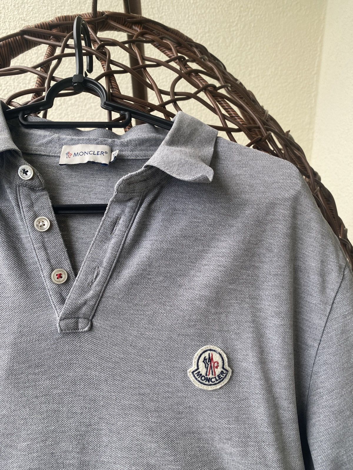 Moncler Moncler luxury mini badge drip hype polo shirt Size US XXL / EU 58 / 5 - 6 Thumbnail