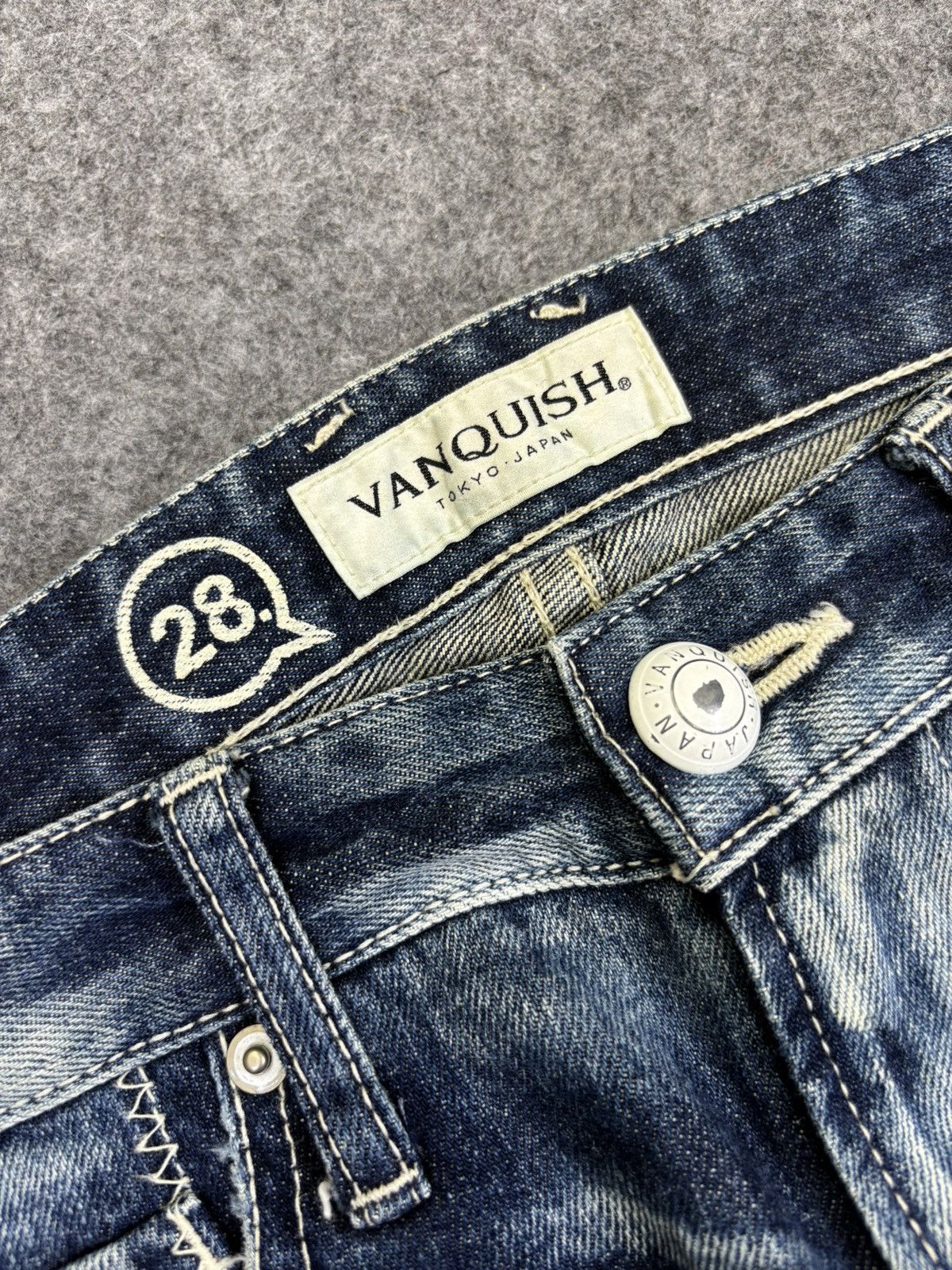 💥Insane Style💥Vanquish Paint Spltter Distressed Denim F707