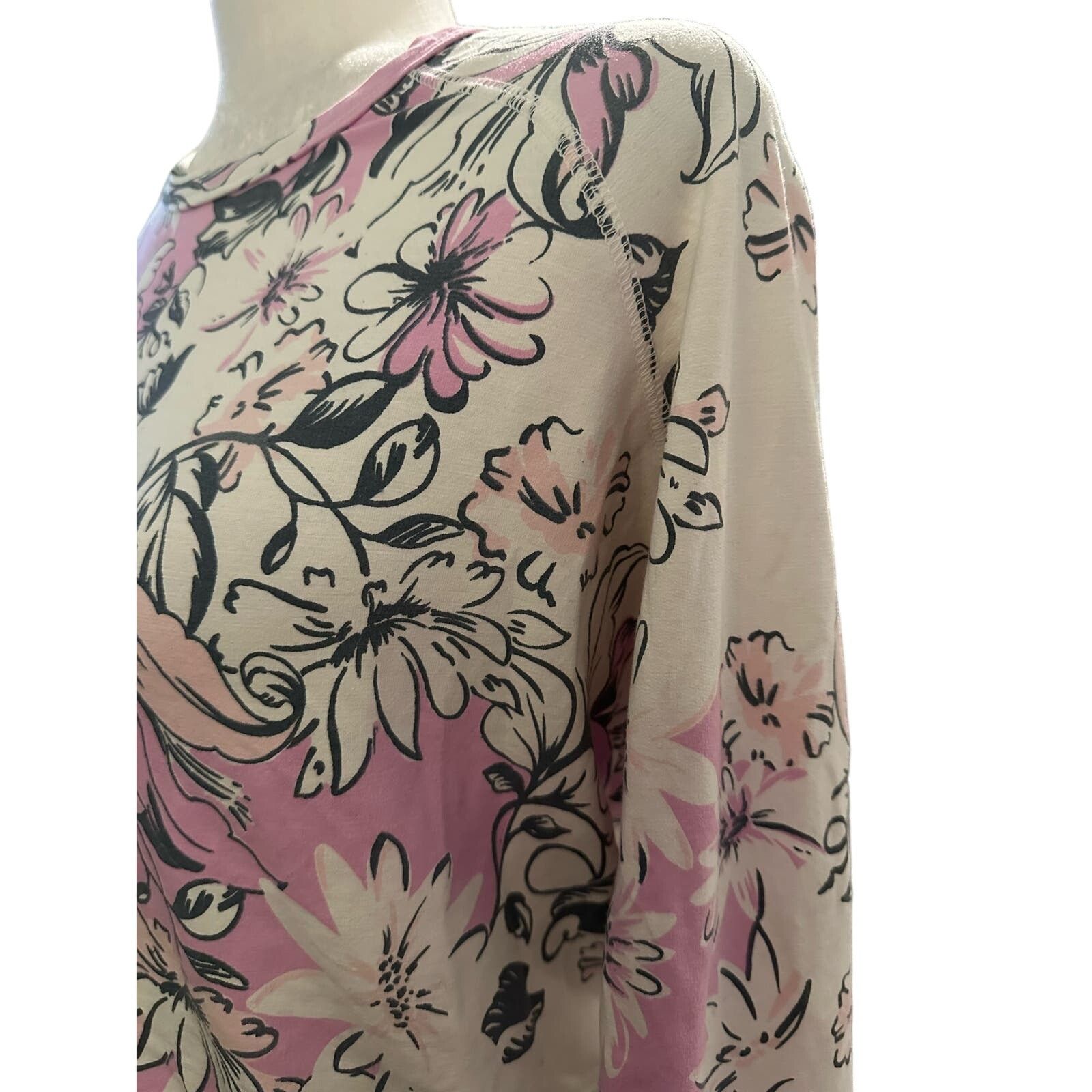 Sundry Sundry Floral Long Sleeve Crop Top Size Small, NWT Size S / US 4 / IT 40 - 3 Thumbnail