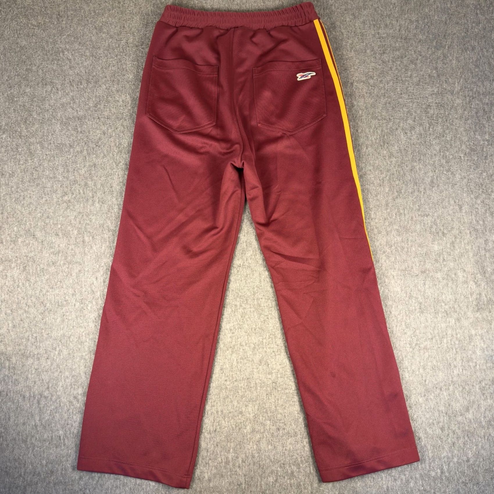 Onitsuka Tiger Onitsuka Tiger Pants Mens Small Red Yellow Stripe Elastic Waist Poly Track Size US 29 - 6 Thumbnail