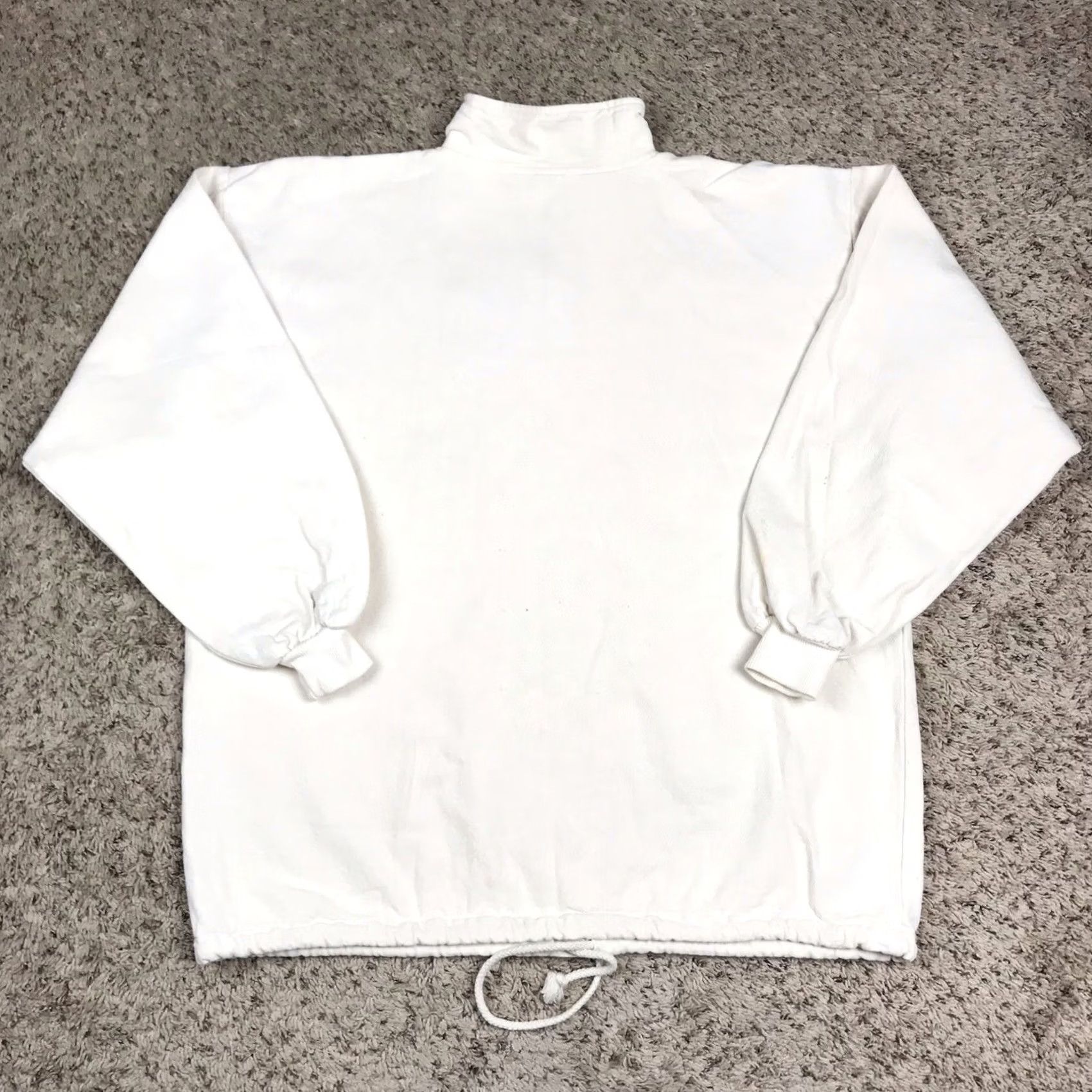 Vintage VINTAGE 90s Quarter Zip Mock Neck Sweatshirt Women XL Floral Graphic Made In USA Size XL / US 12-14 / IT 48-50 - 3 Thumbnail