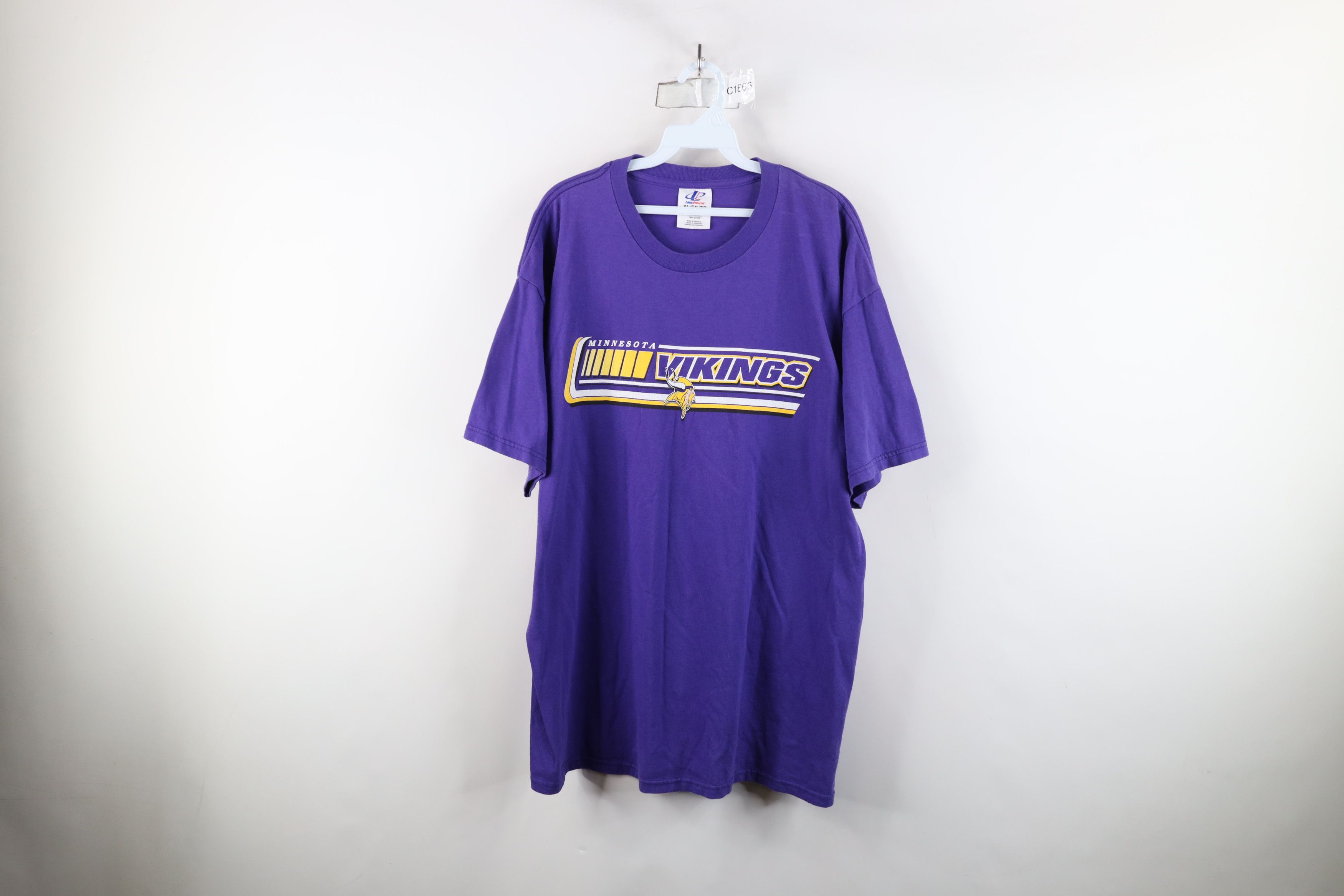 Vintage Vintage 90s Minnesota Vikings Football Short Sleeve T-Shirt Size US XL / EU 56 / 4 - 1 Thumbnail