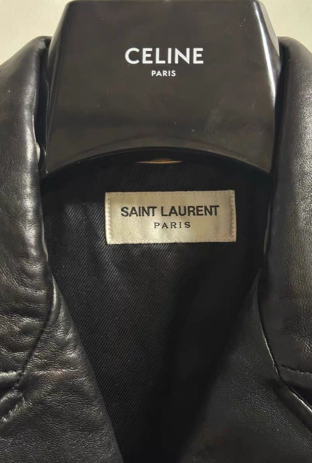 Saint Laurent Paris Saint Laurent Women’s Classic Moto Leather Jacket Outerwear Size XS / US 0-2 / IT 36-38 - 6 Thumbnail