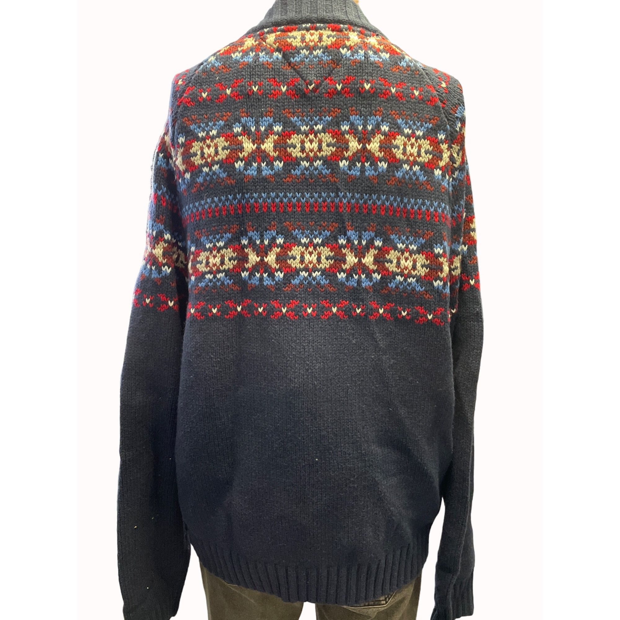 Tommy Hilfiger Tommy Hilfiger Men's Blue Full Zipper Knit Sweater Size XL S Size US XL / EU 56 / 4 - 3 Thumbnail