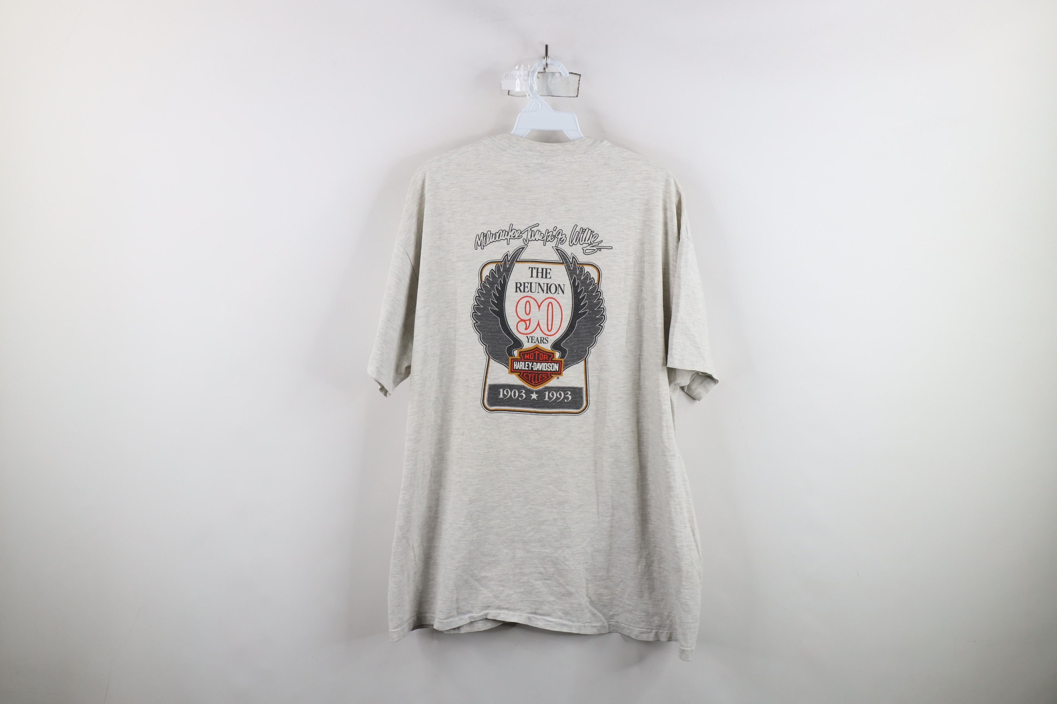 Harley Davidson × Vintage Vintage 90s Harley Davidson Willie Eagle Wings T-Shirt USA Size US XL / EU 56 / 4 - 9 Thumbnail