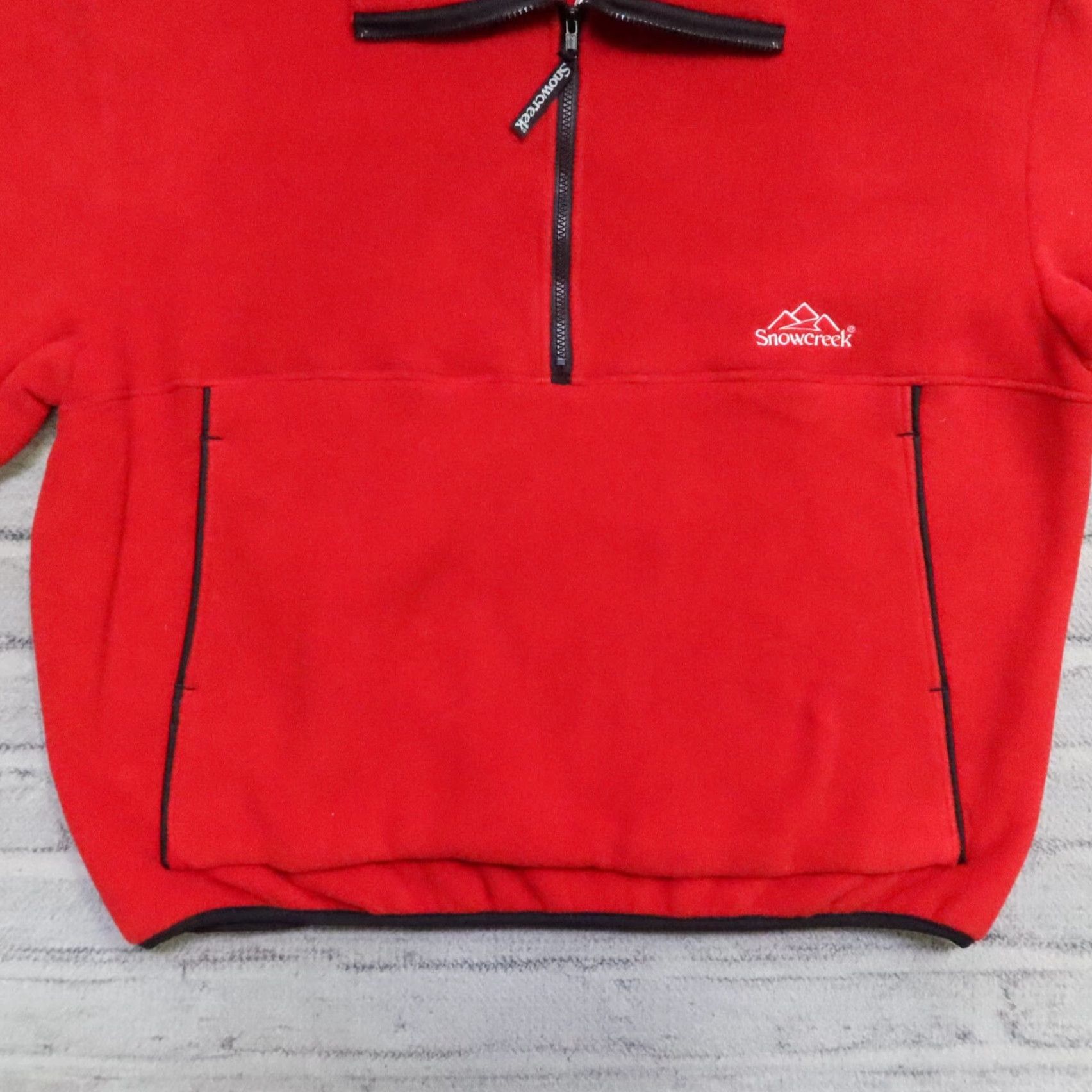 Vintage VINTAGE Snowcreek Fleece Pullover Jacket Men XL Red Size US XL / EU 56 / 4 - 3 Thumbnail
